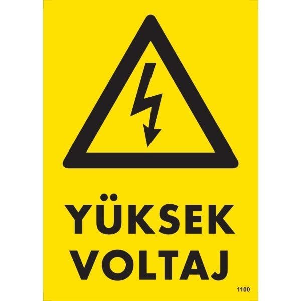 Yüksek Voltaj Uyarı LevhasıİSG-1100-2535SYüksek Voltaj Uyarı Levhası