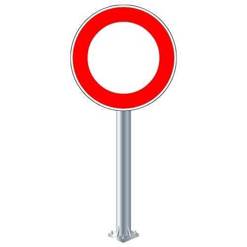 Taşıt Trafiğine Kapalı Yol Levhası TT-5TT-5-30Taşıt Trafiğine Kapalı Yol Levhası TT-5