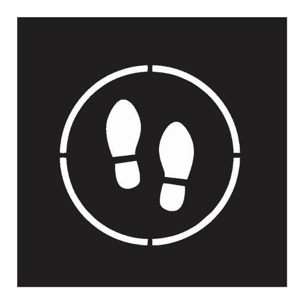 Ayak İzi Boyama ŞablonuSBL-07-001586-1Ayak İzi Boyama Şablonu