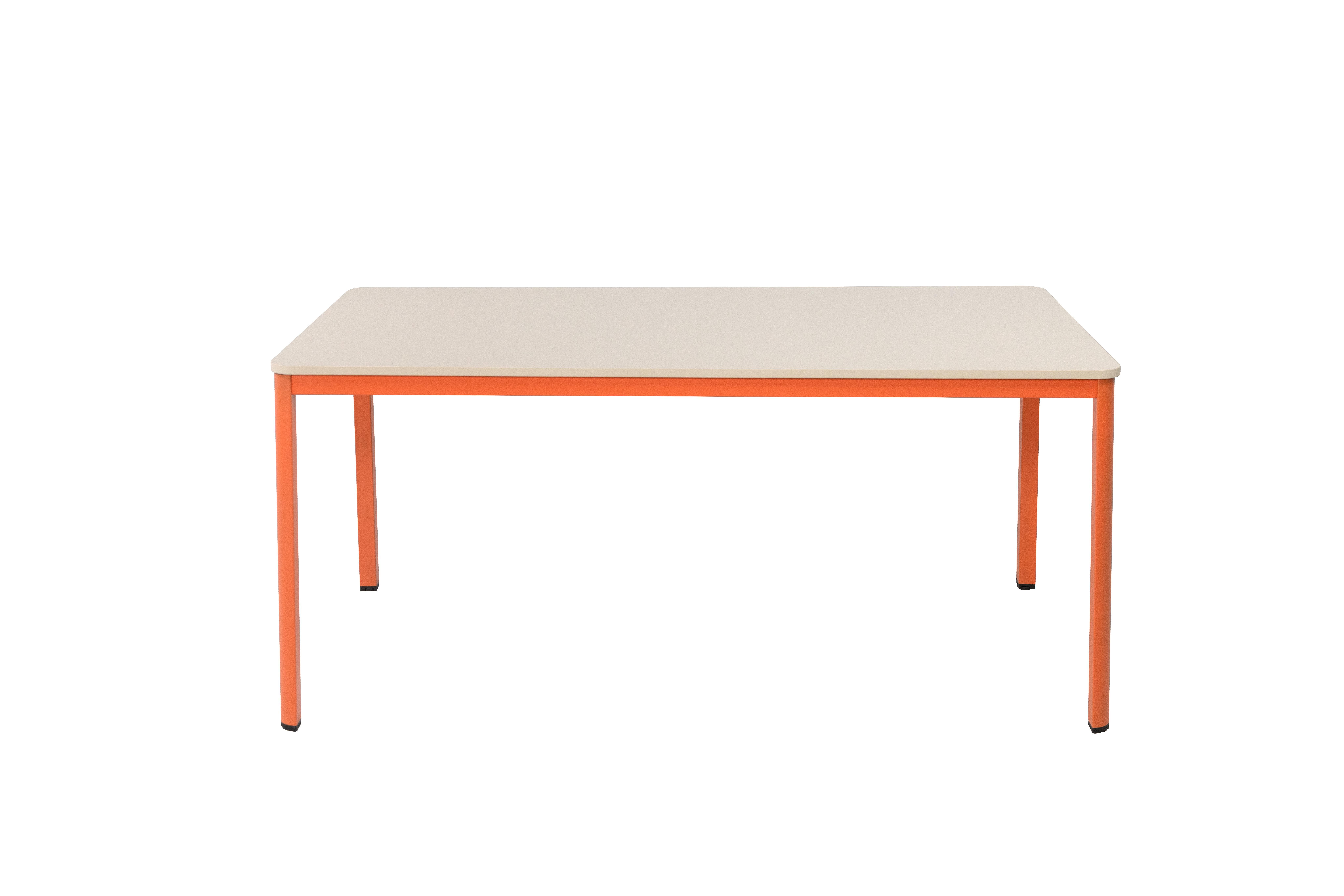 Nova Masa 1600x800xh750 / Suntalam Tabla : Mds-11 ( Kumtaşı ), Ayak : Ral 3022 ( Somon)