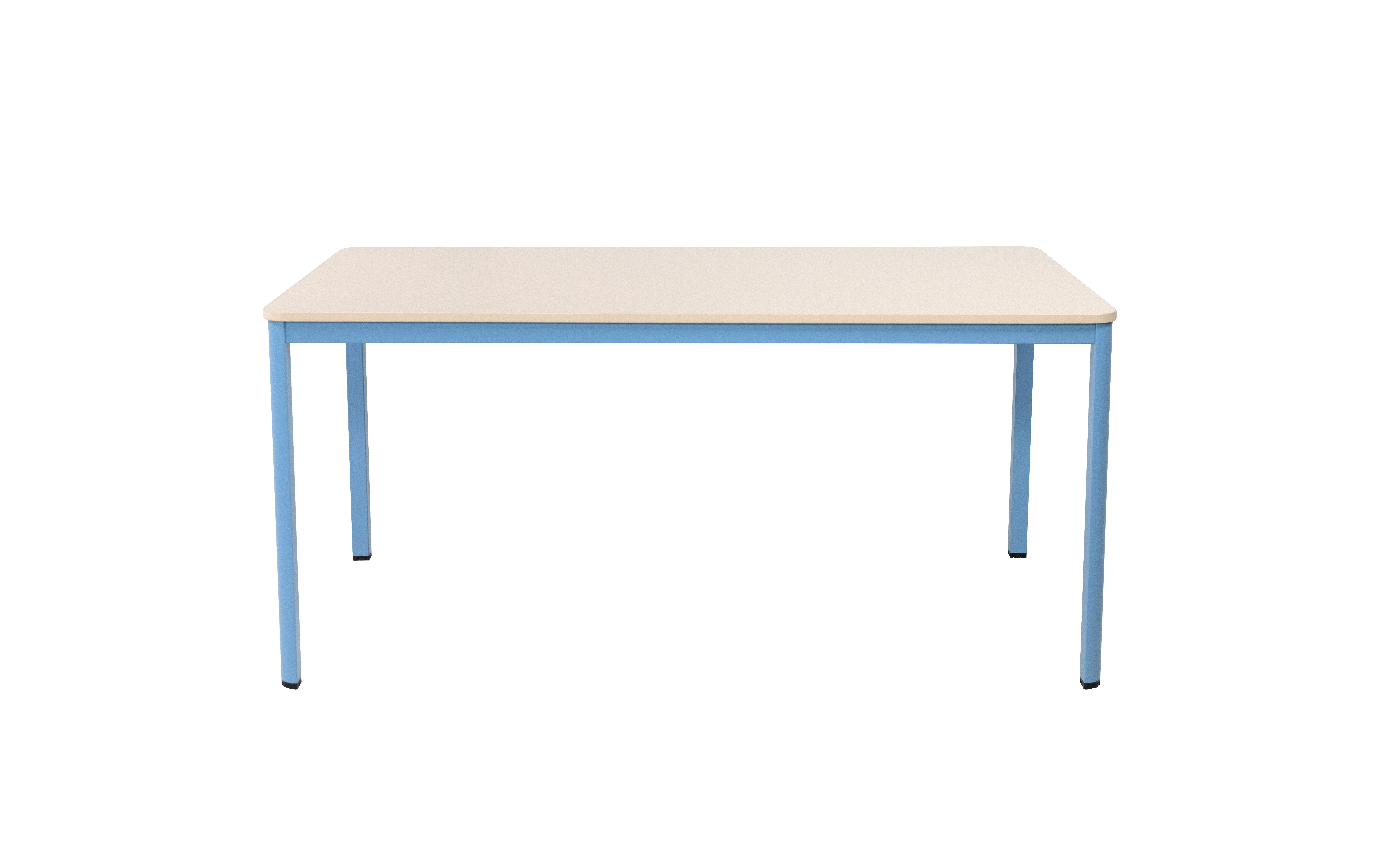 Nova Masa 1600x800xh750 / Suntalam Tabla : Mds-11 ( Kumtaşı ), Ayak : Ral 5020 (Okyanus Mavisi)