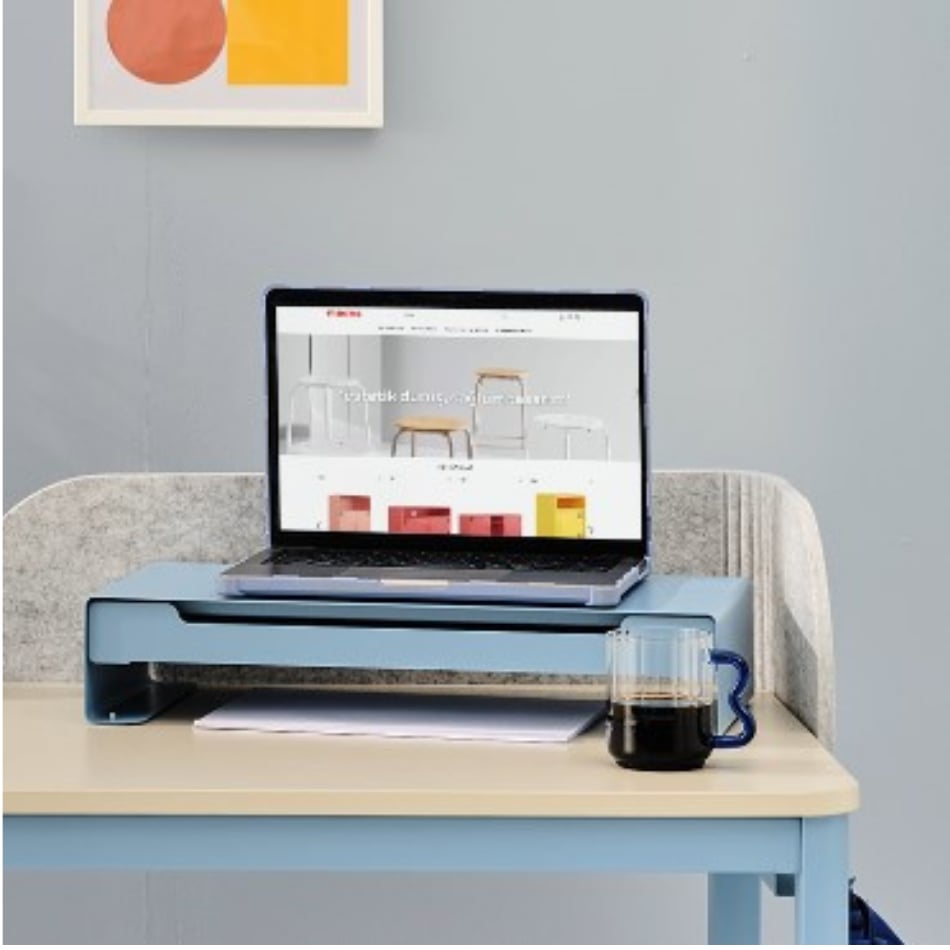 Nova Monitör Standı, Metal Monitör Platformu, Masaüstü Bilgisayar Monitörü Ekran Yükseltici Standı