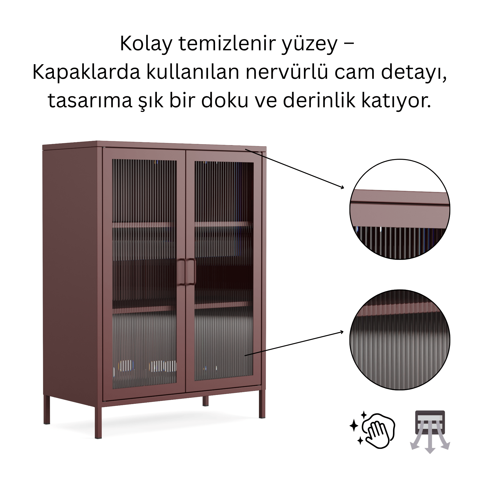 Pera Camlı Dolap
