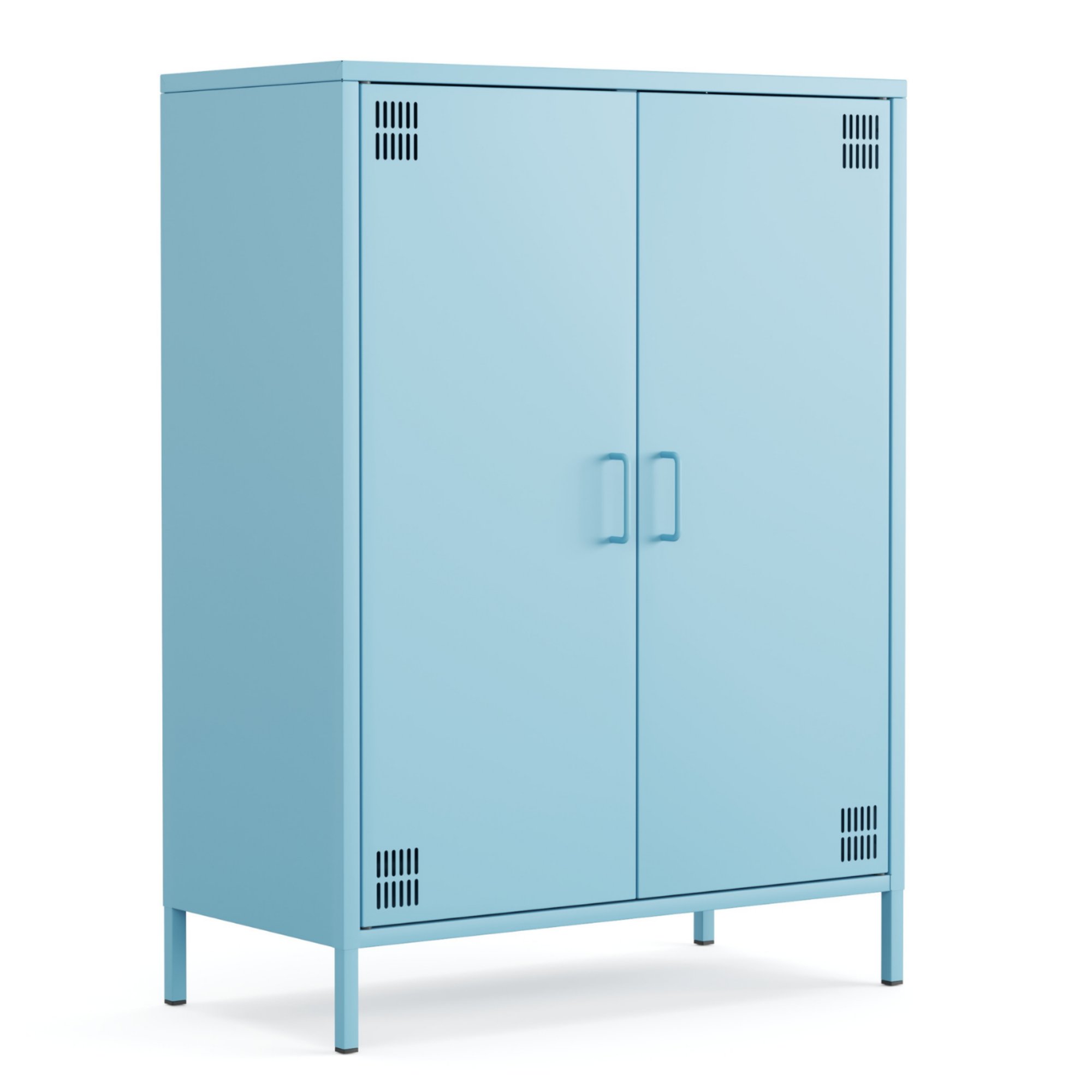 Pera Metal Dolap 2 Kapılı 80,50 x 40 x 109,50 cm - Ral 5024 Mavi