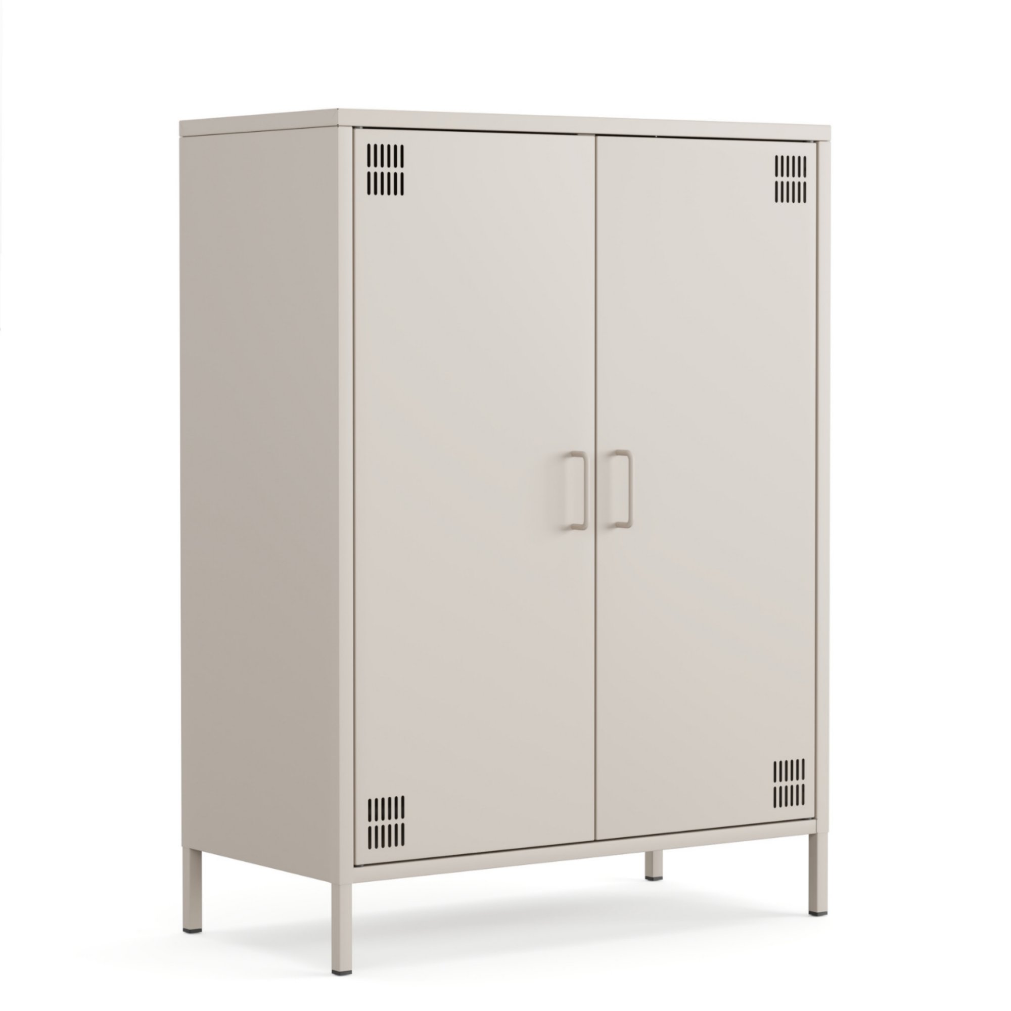 Pera Metal Dolap 2 Kapılı 80,50 x 40 x 109,50 cm - Bej Rengi