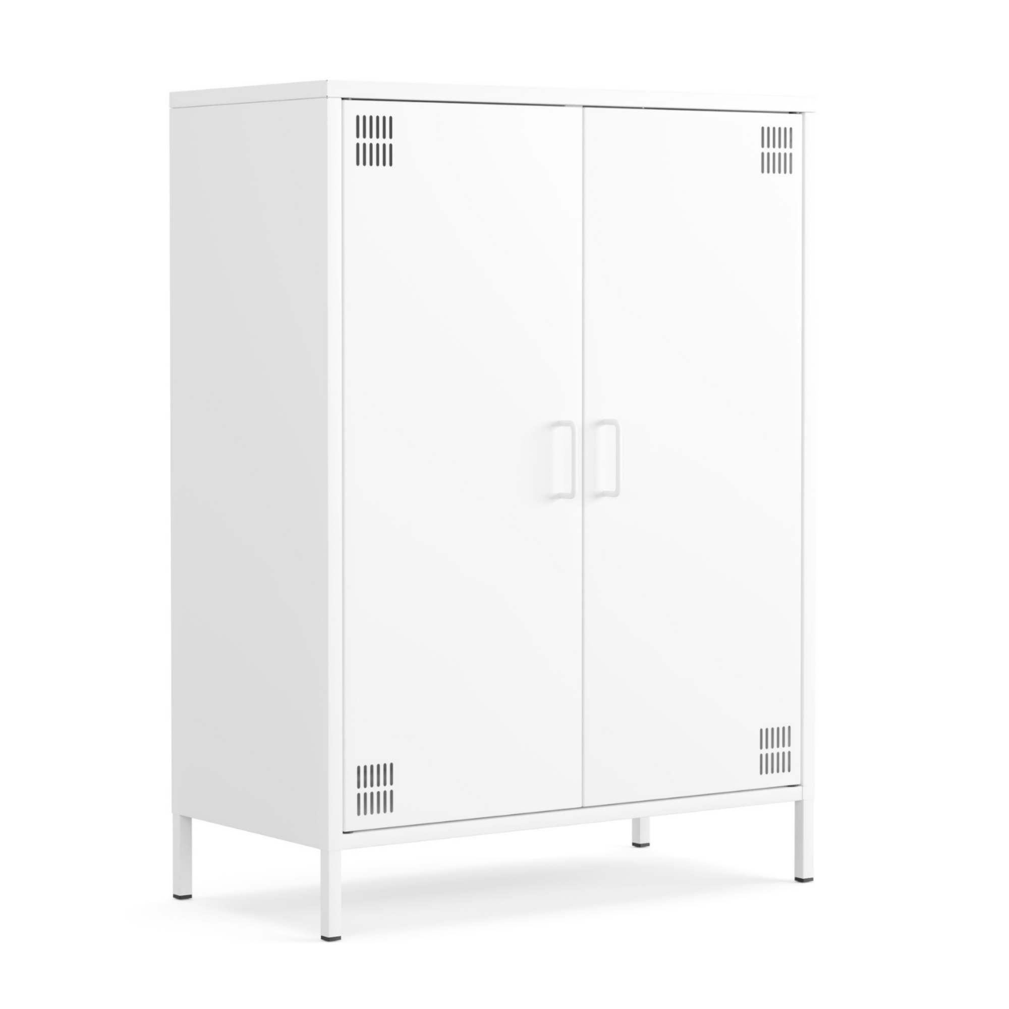 Pera Metal Dolap 2 Kapılı 80,50 x 40 x 109,50 cm - Ral 9016 Beyaz