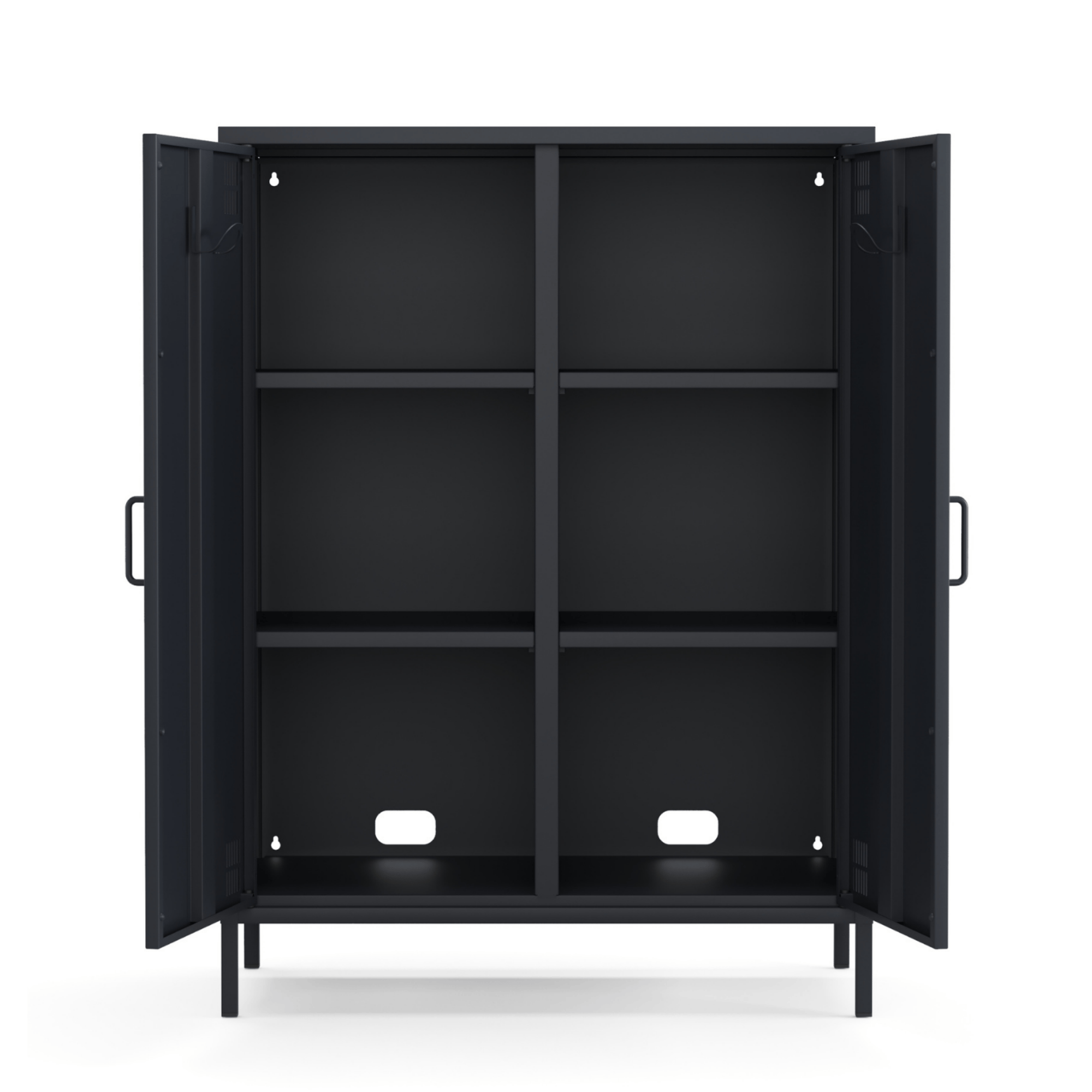 Pera Metal Dolap 2 Kapılı 80,50 x 40 x 109,50 cm - Ral 7016 Antrasit