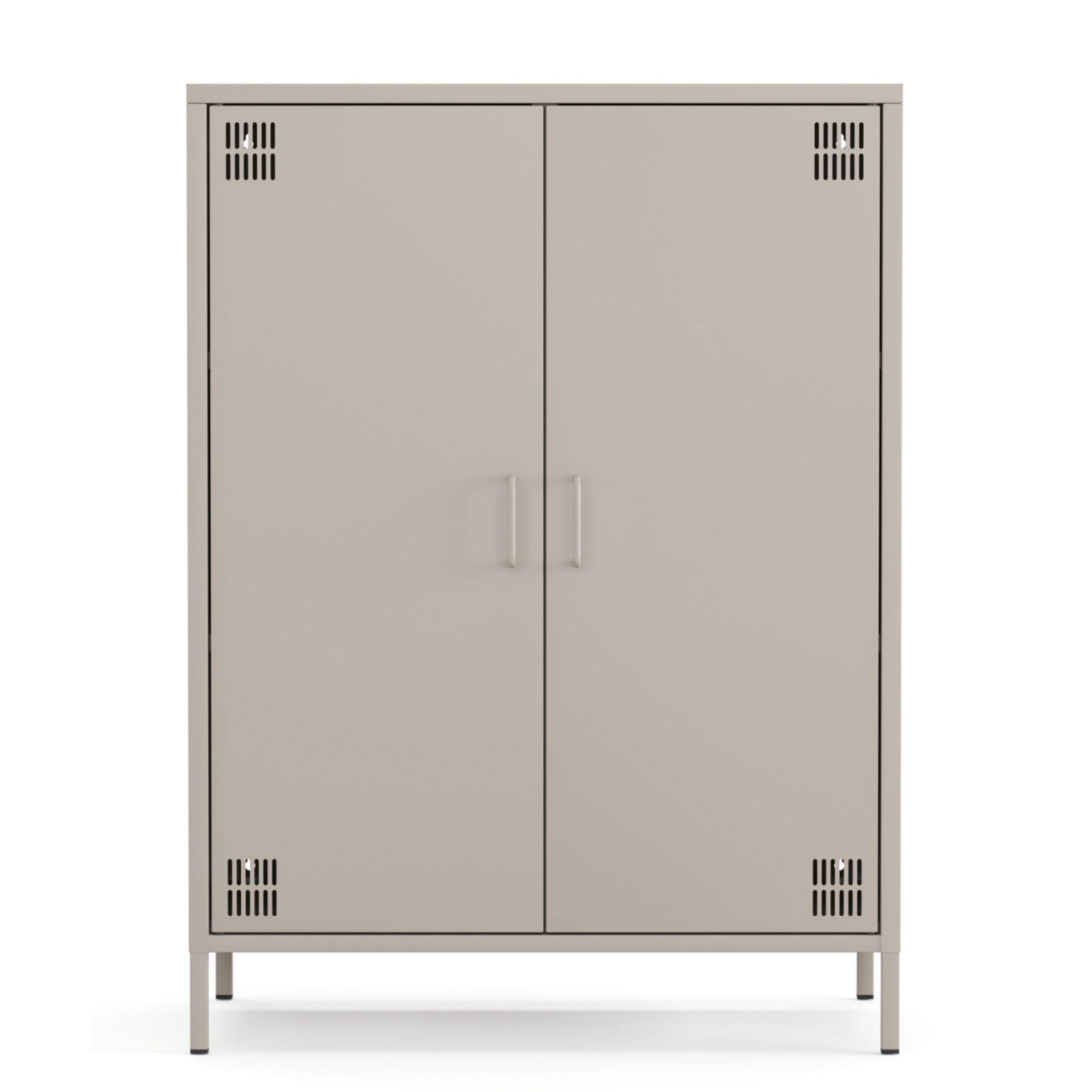 Pera Metal Dolap 2 Kapılı 80,50 x 40 x 109,50 cm - Bej Rengi