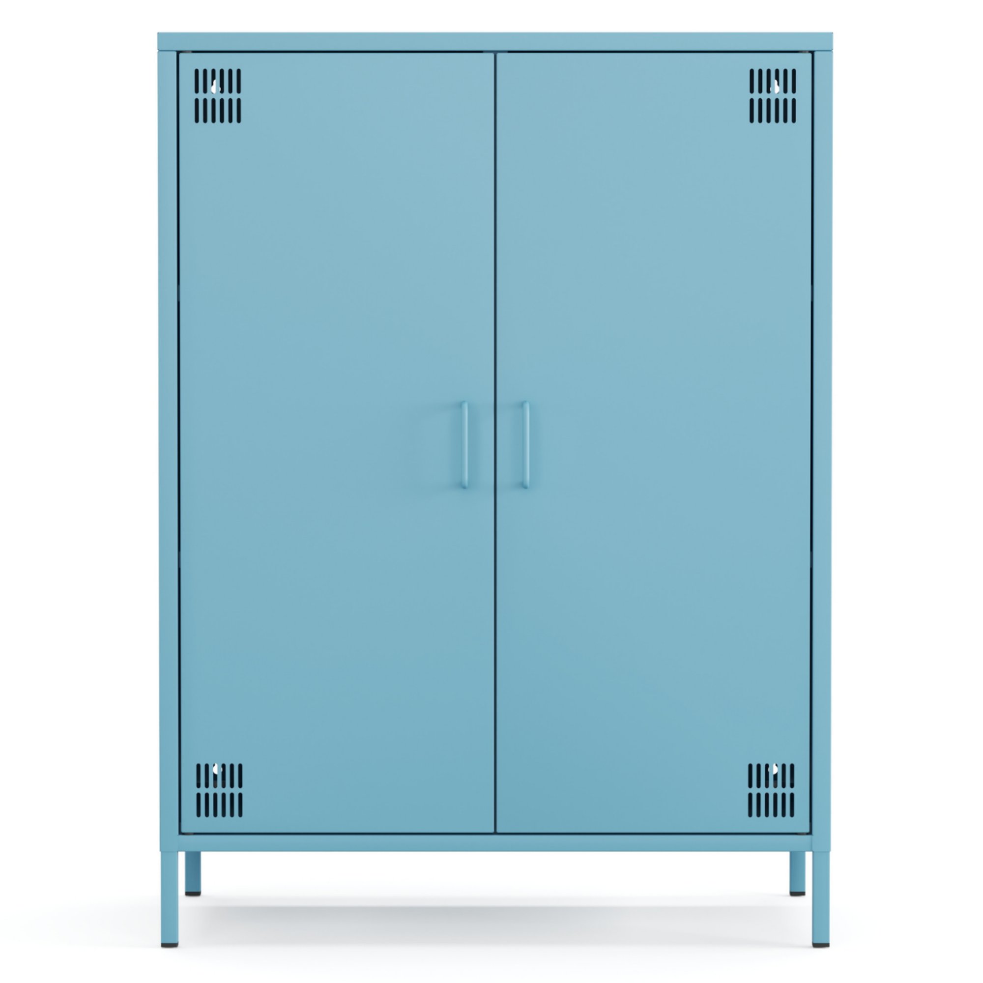 Pera Metal Dolap 2 Kapılı 80,50 x 40 x 109,50 cm - Ral 5024 Mavi