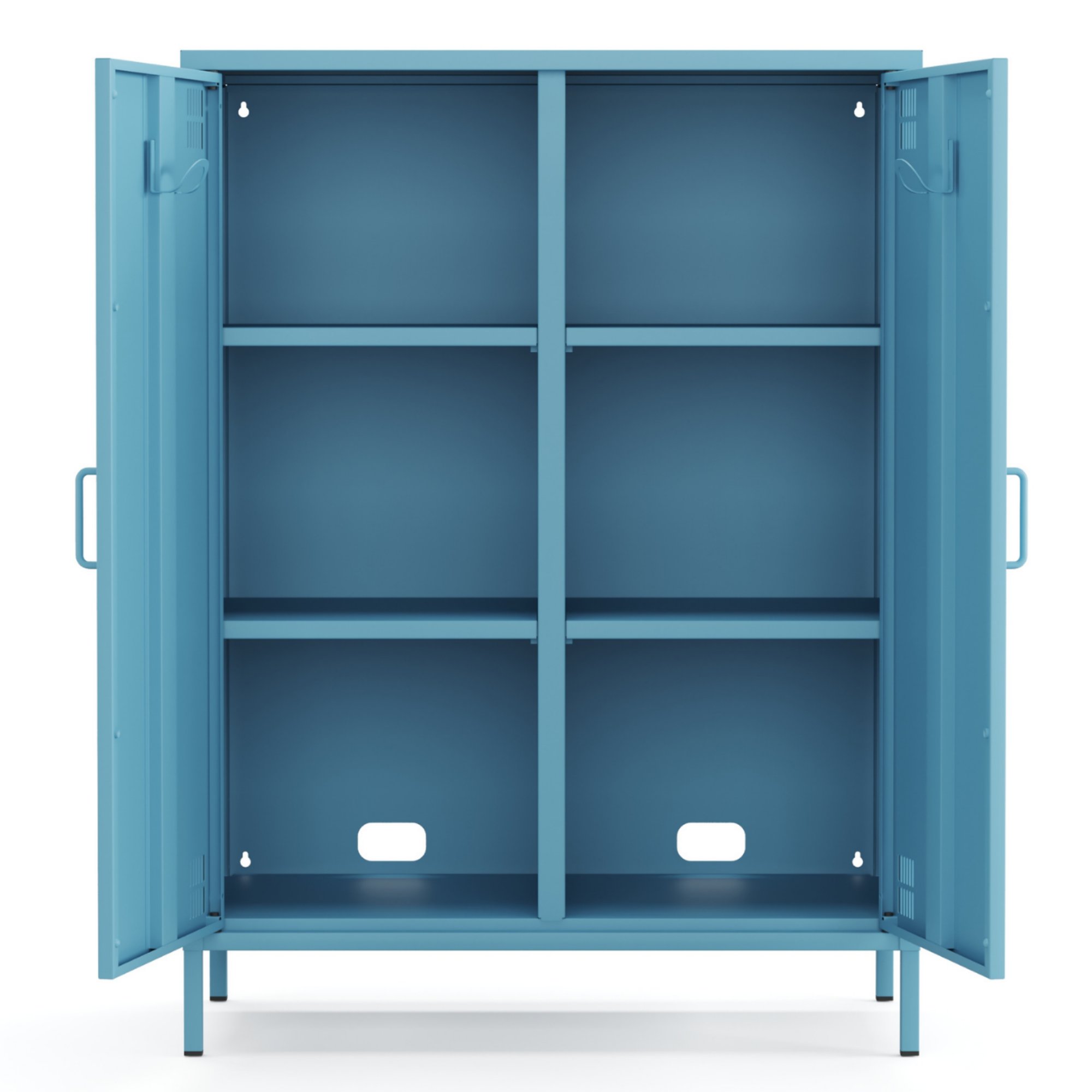 Pera Metal Dolap 2 Kapılı 80,50 x 40 x 109,50 cm - Ral 5024 Mavi