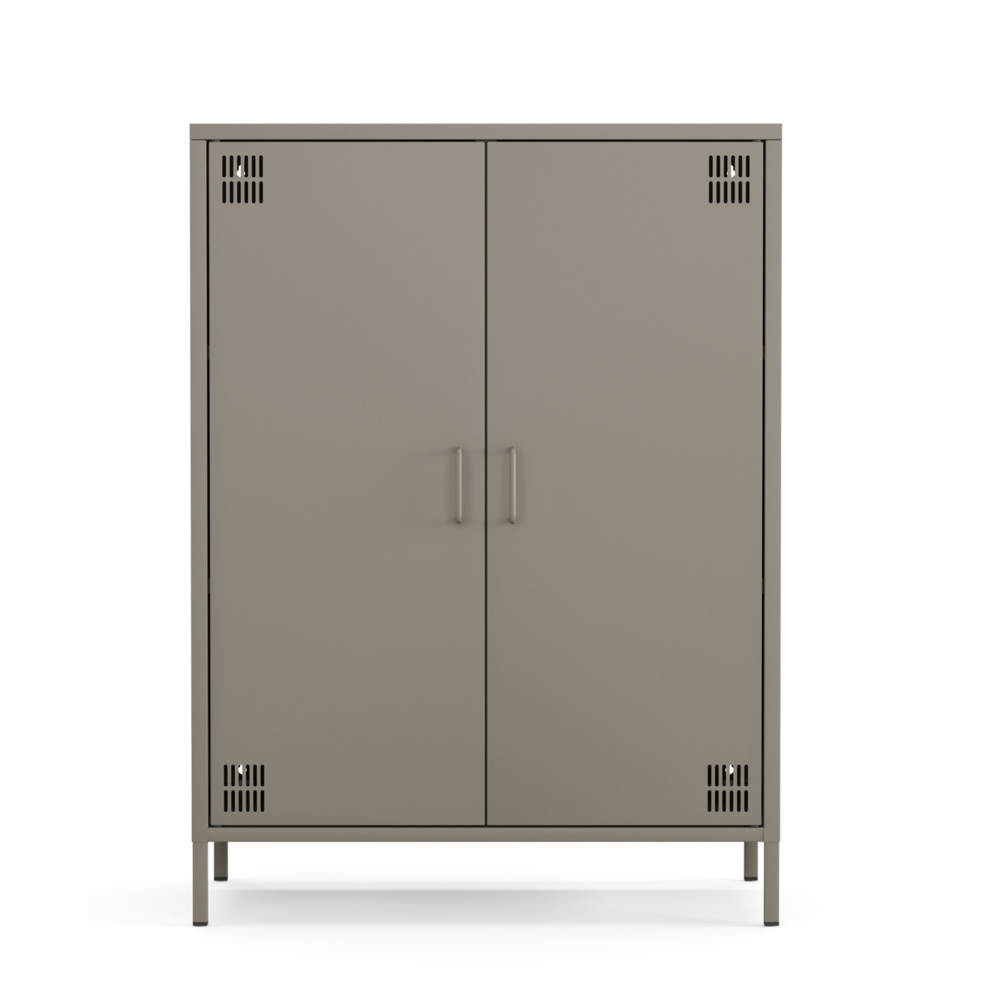 Pera Metal Dolap 2 Kapılı 80,50 x 40 x 109,50 cm - Ral 7039 Antrasit