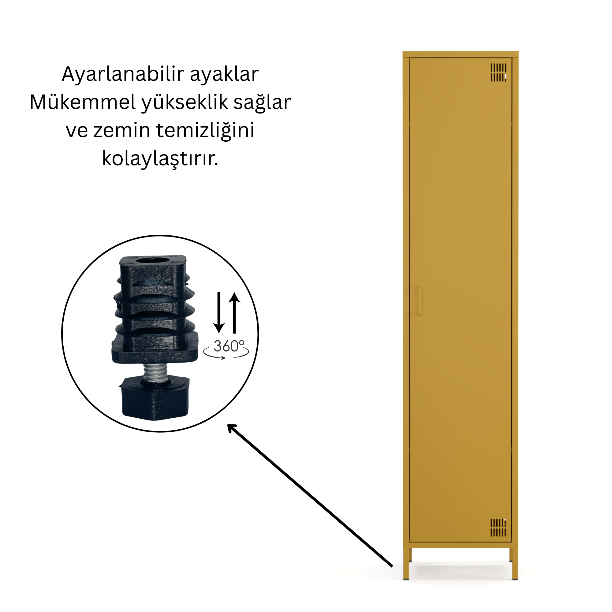 Pera Metal Elbise Dolabı