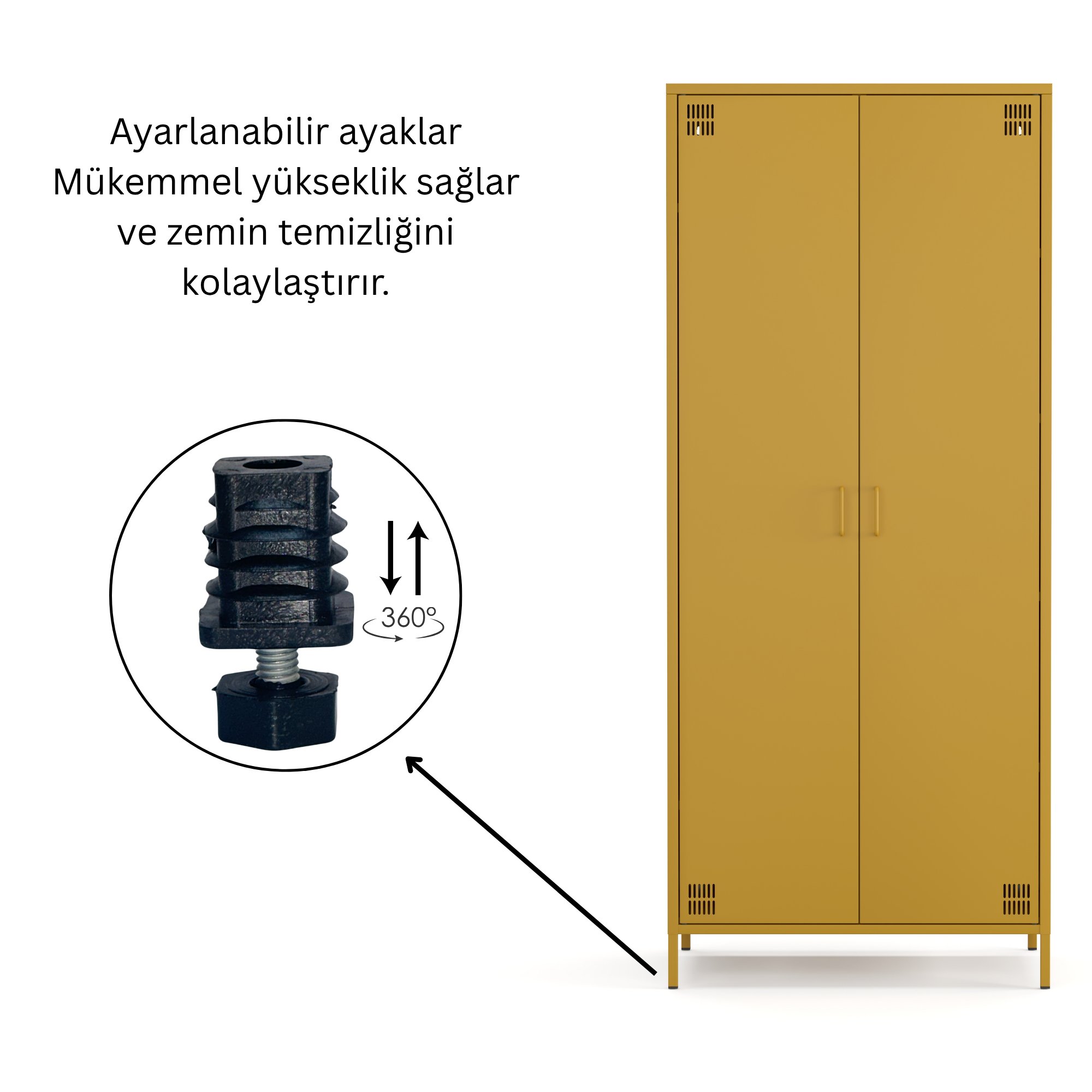 Pera Metal Elbise Dolabı