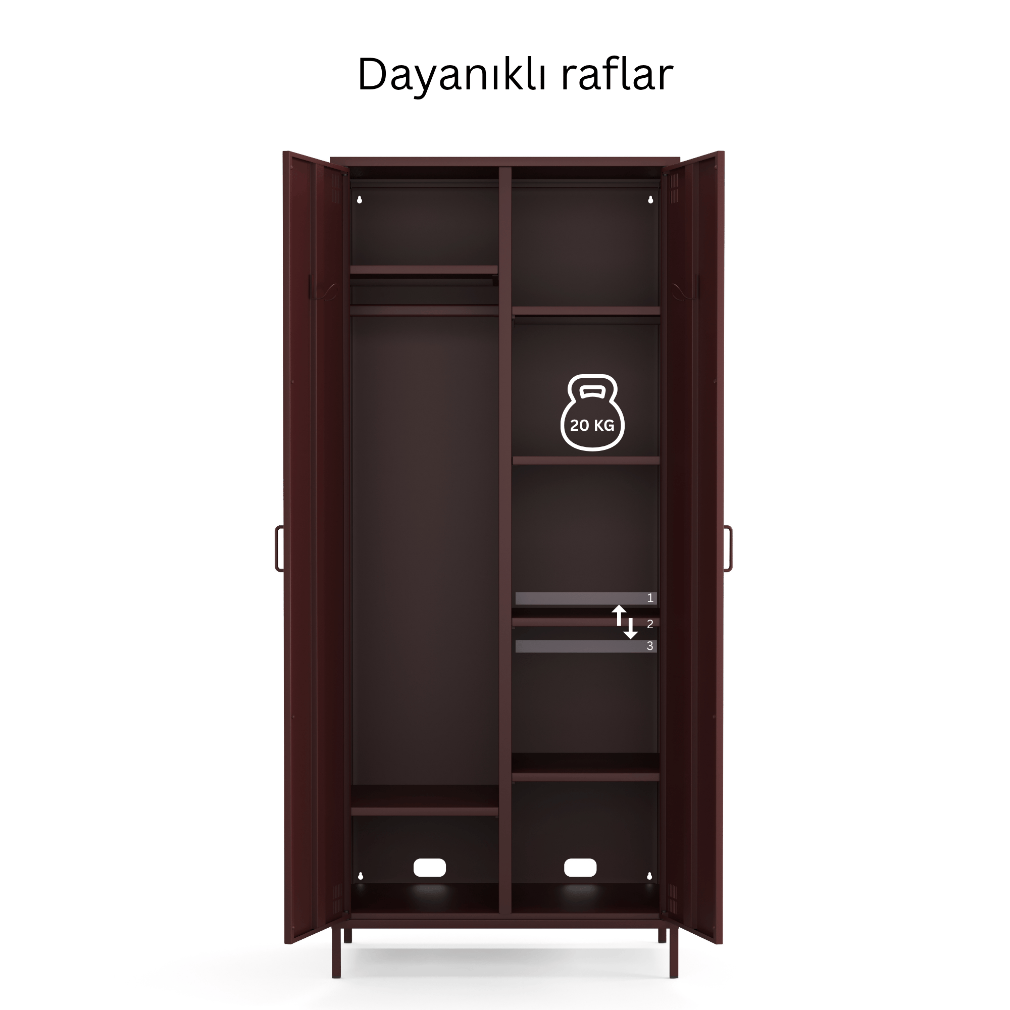 Pera Metal Elbise Dolabı