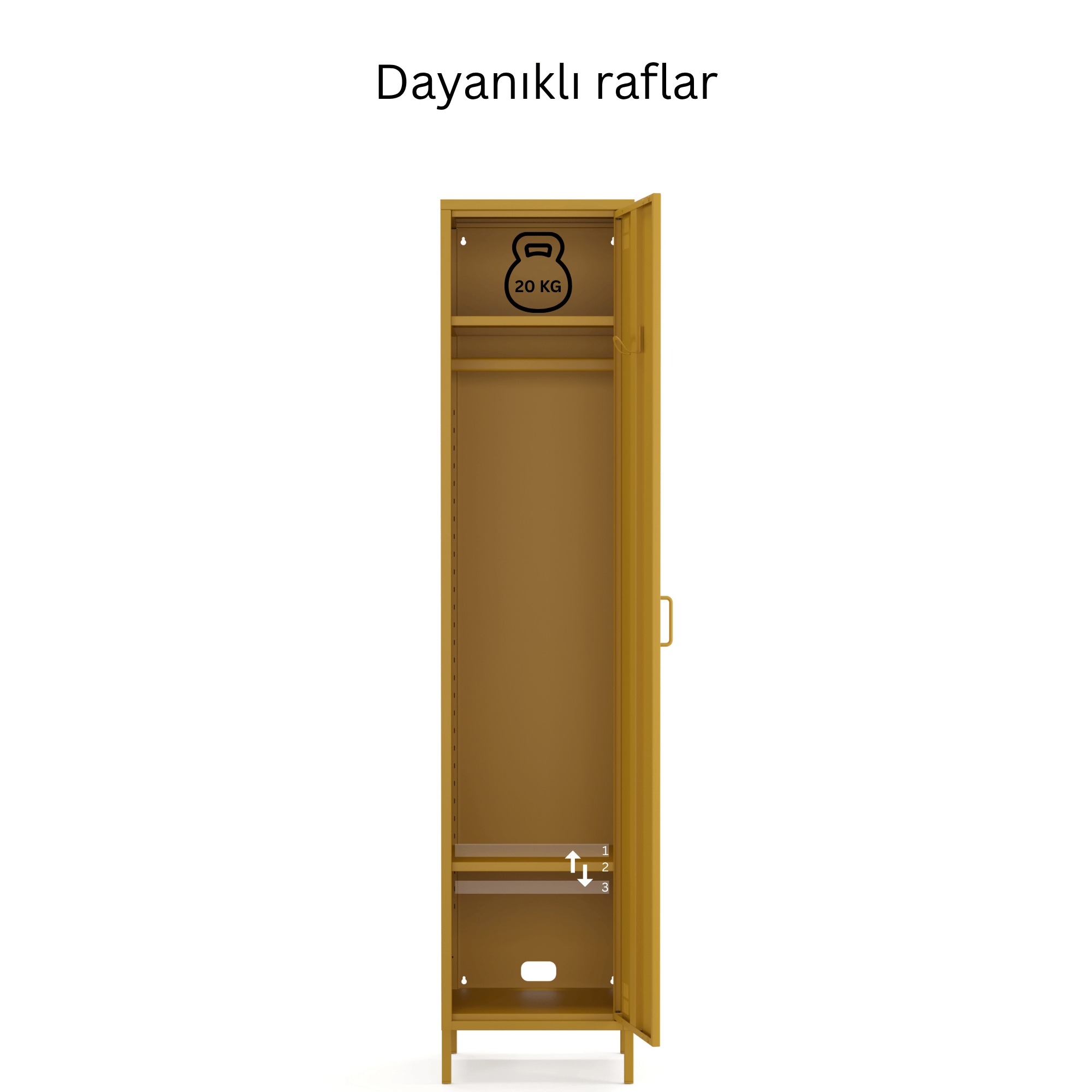 Pera Metal Elbise Dolabı
