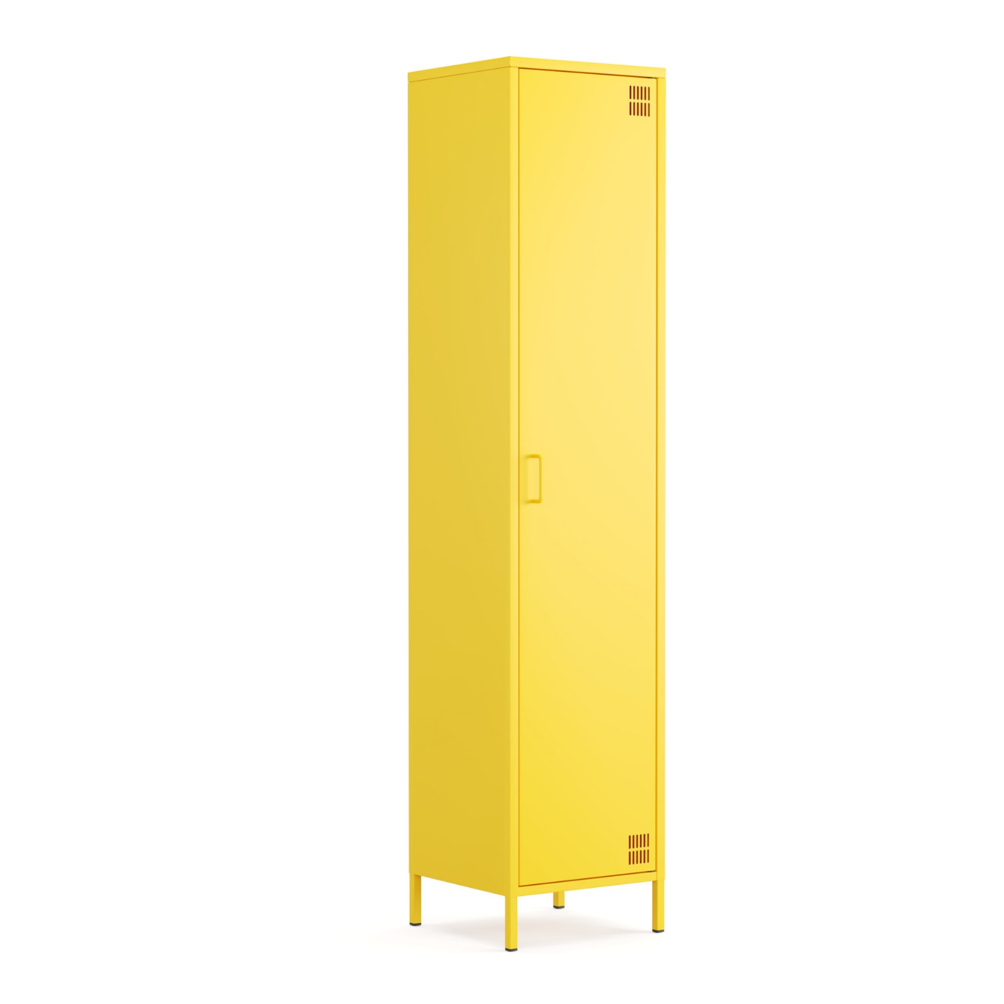 Pera Metal Elbise Dolabı, Soyunma Dolabı, Tek Kapılı, 41,50 x 40 x 189,50 cm - Ral 1018 Sarı