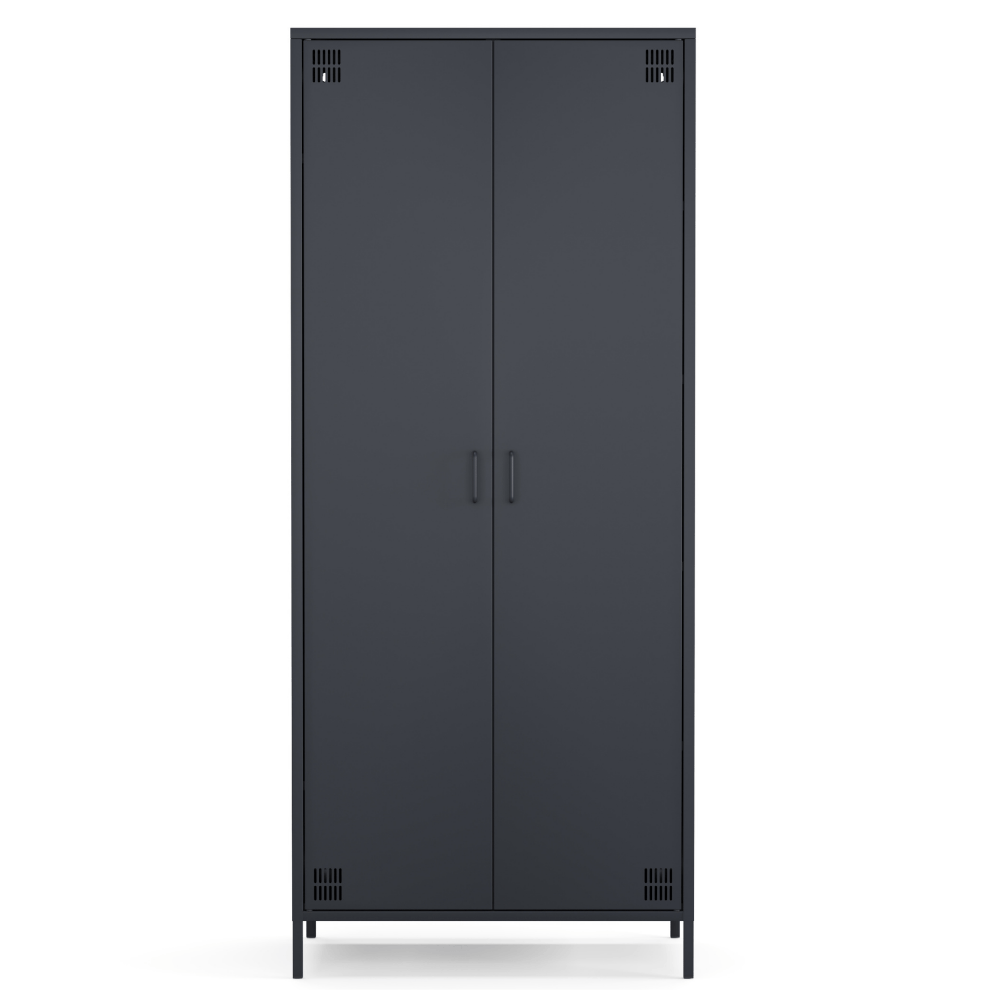 Pera Metal Elbise Dolabı, Soyunma Dolabı, İki Kapılı, 80,50 x 50 x 189,50 cm - Ral 7016 Antrasit