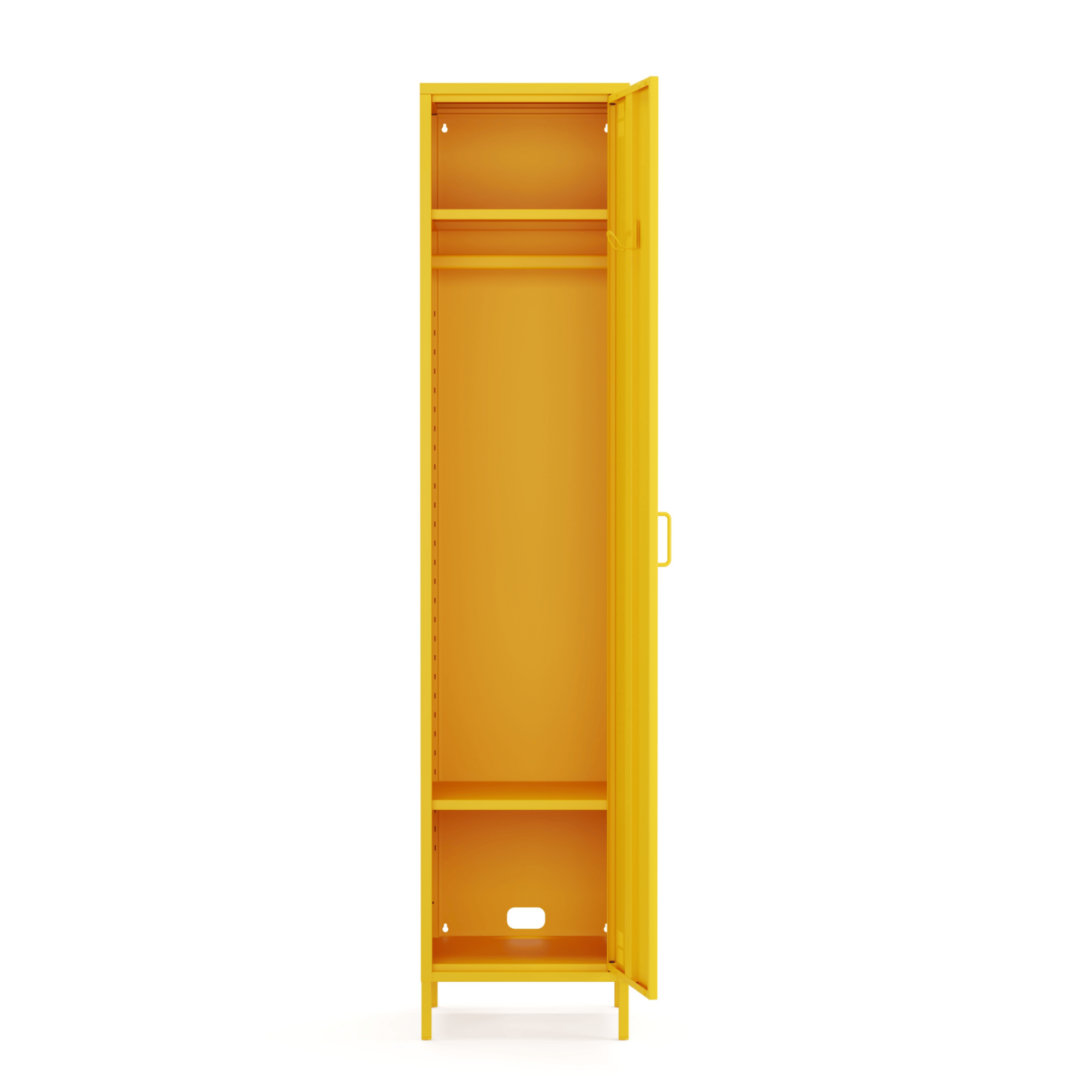 Pera Metal Elbise Dolabı, Soyunma Dolabı, Tek Kapılı, 41,50 x 40 x 189,50 cm - Ral 1018 Sarı