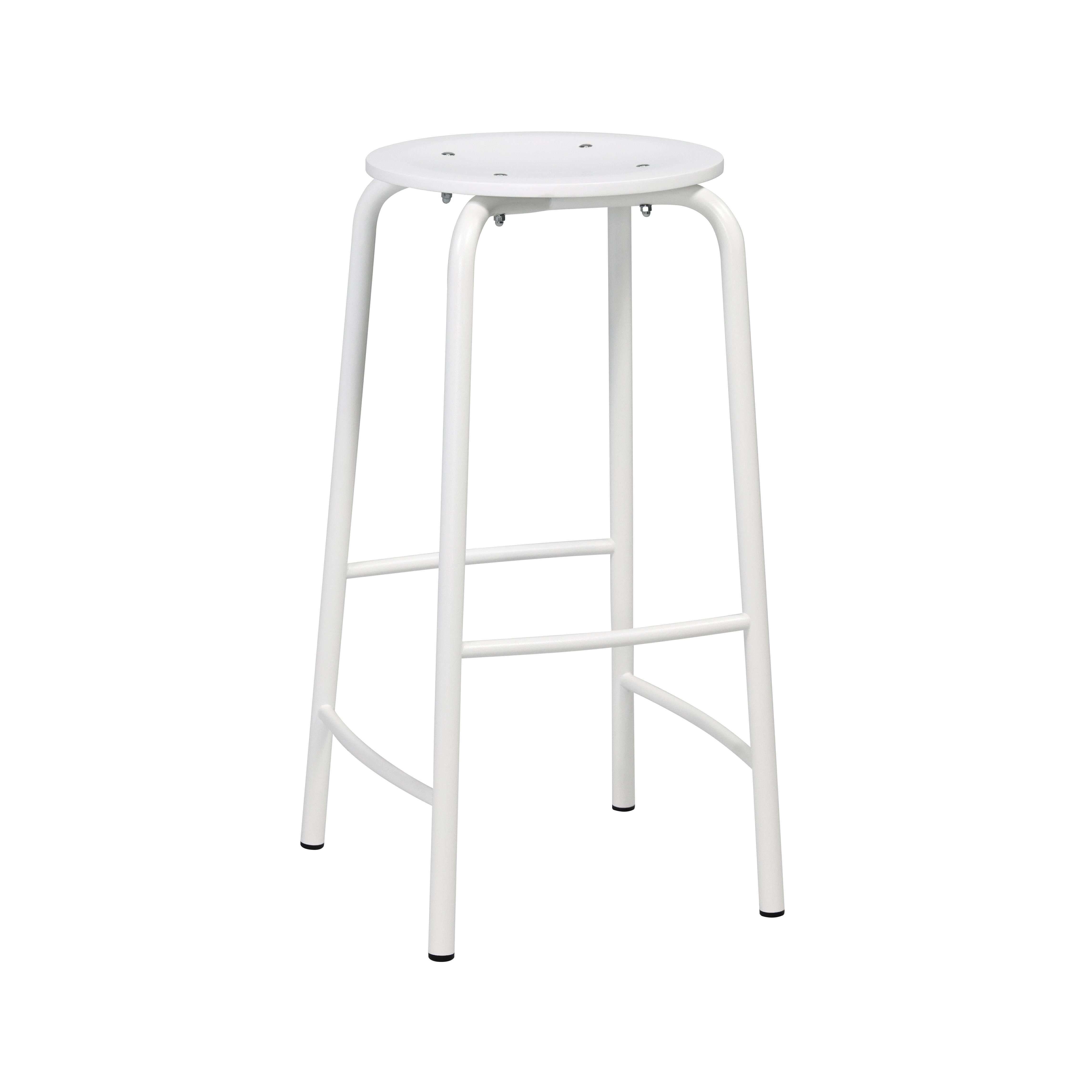 Tabure Büyük Ayak Beyaz Ral 9016 - Beyaz Tabla