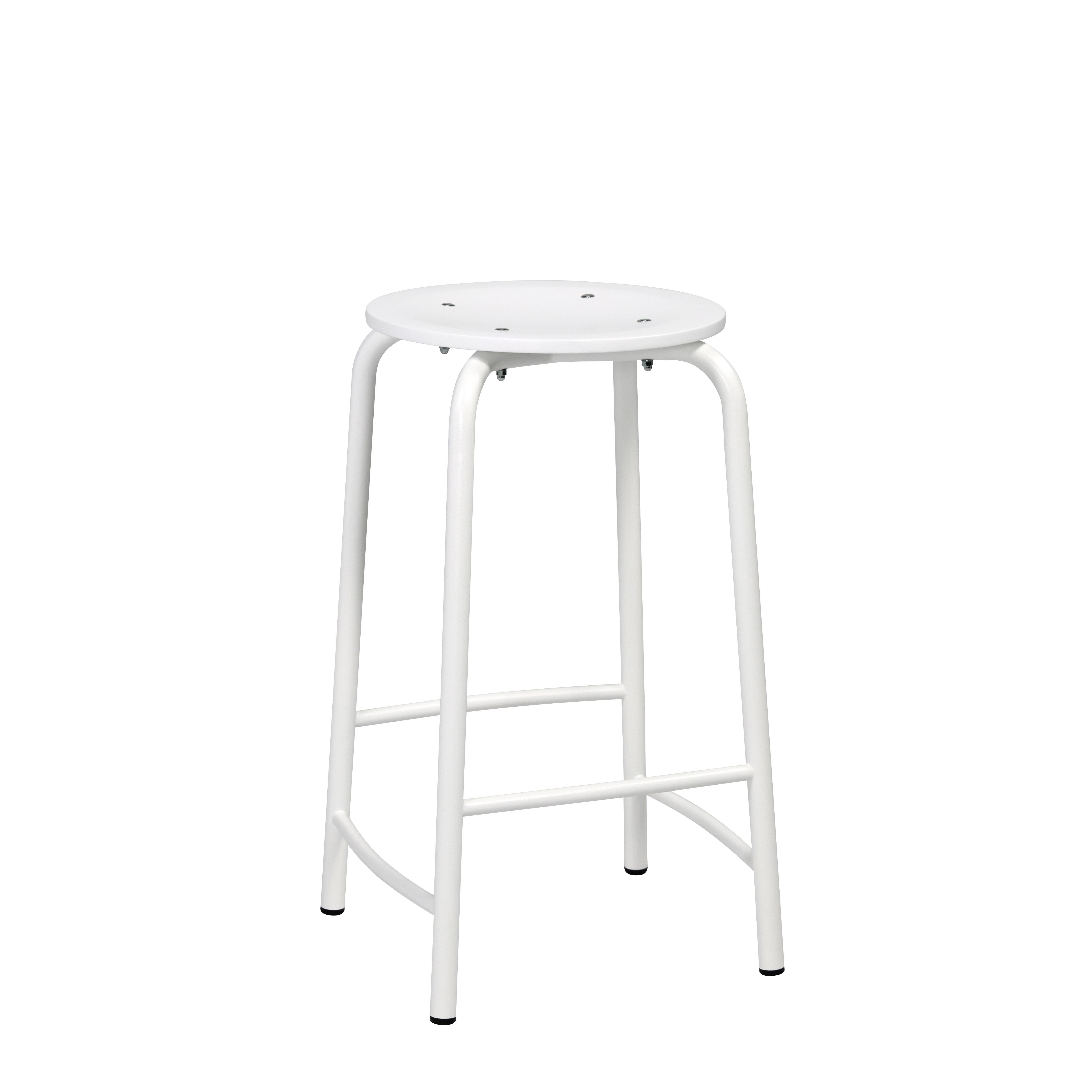 Tabure Orta Ayak Beyaz Ral 9016 - Beyaz Tabla