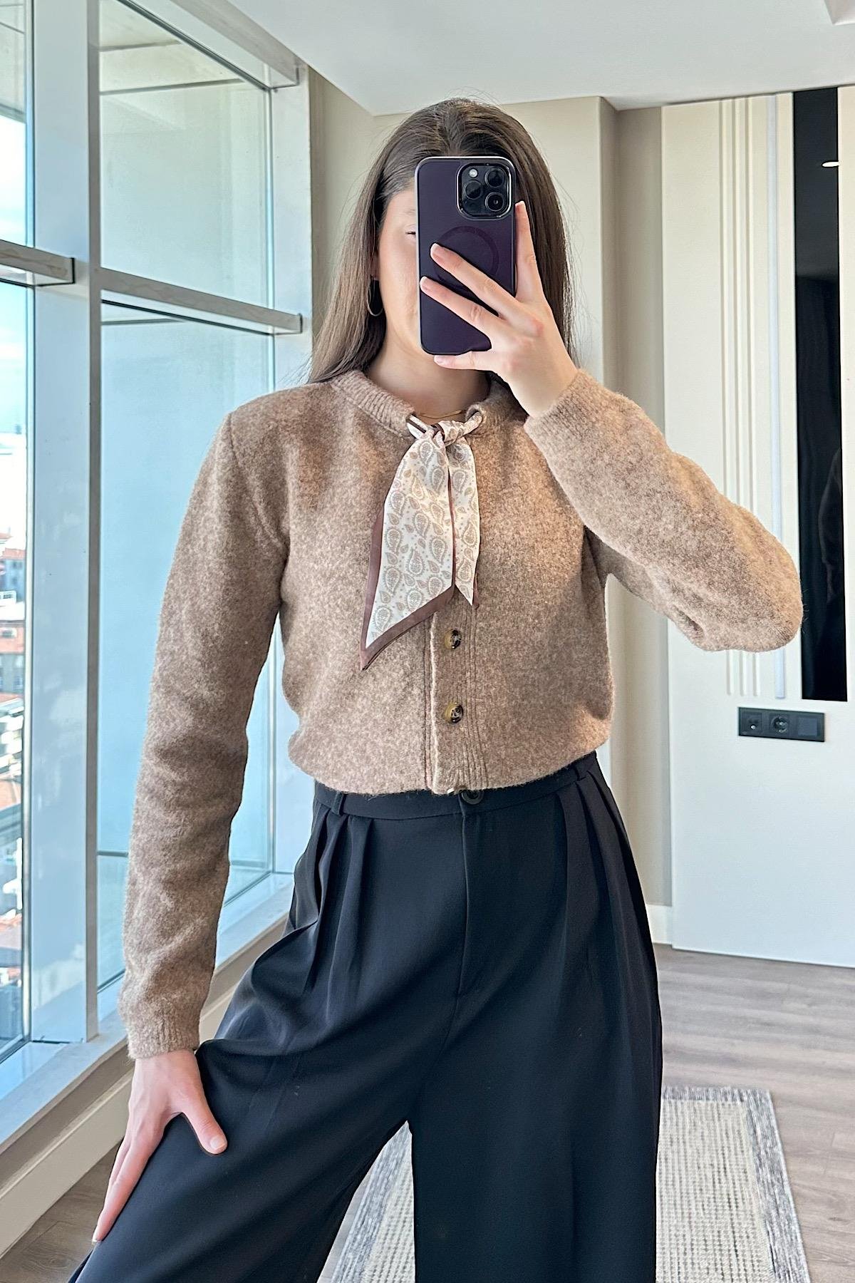 FLARLI YUMUŞAK DOKU HIRKA-Camel