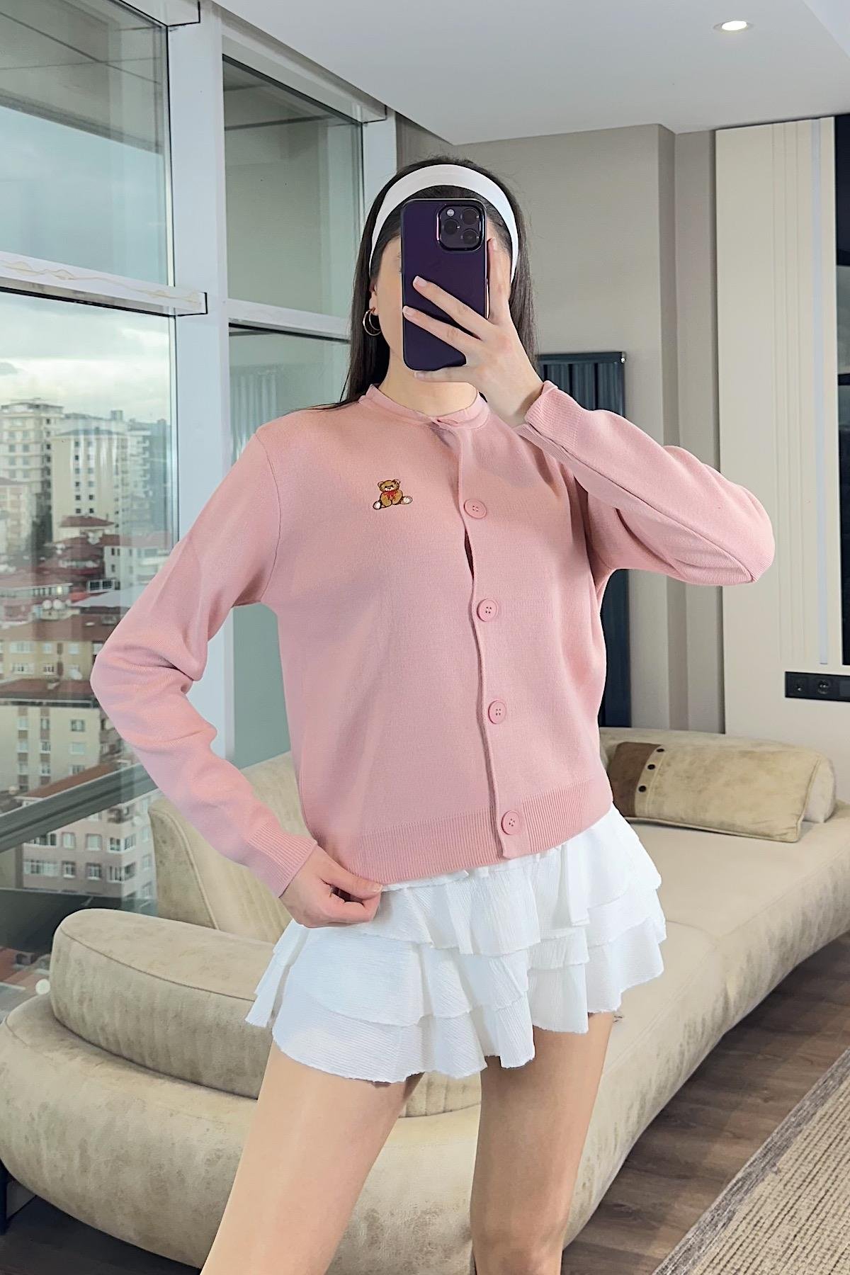 TEDY NAKIŞLI HIRKA-Pembe