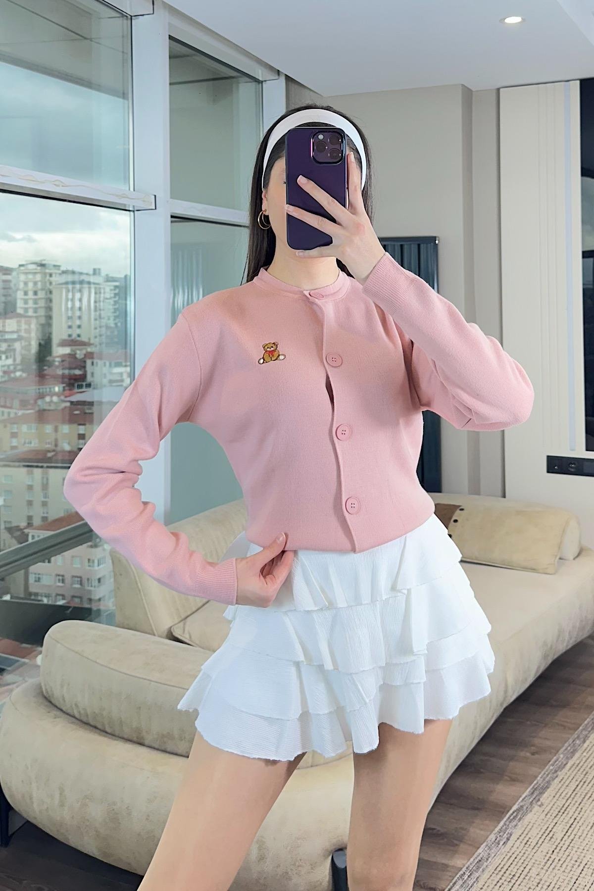 TEDY NAKIŞLI HIRKA-Pembe