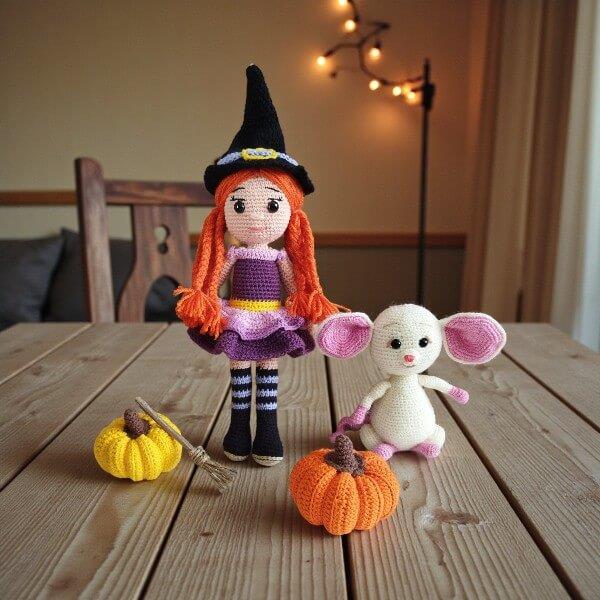 amigurumi  oyuncak cadı