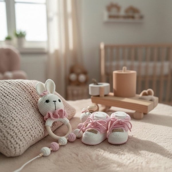 Amigurumi yeni doğan hediyesi