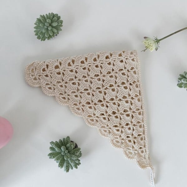 Çocuk örgü bandana