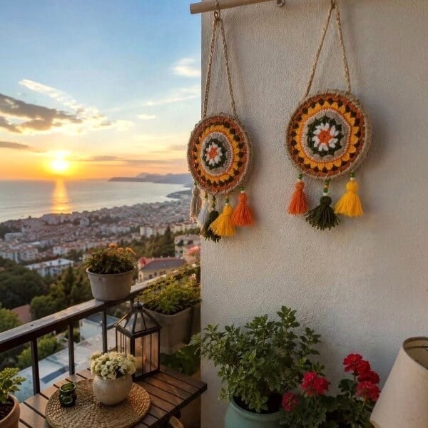 El Örgüsü Balkon Süsü