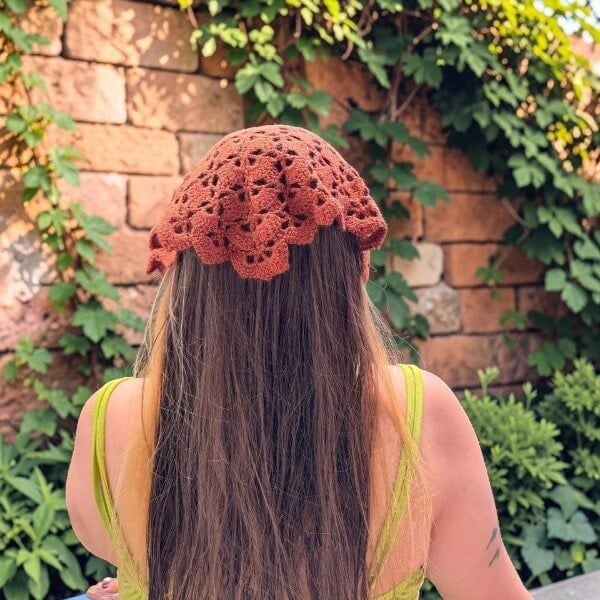 El Örgüsü Kahverengi Bandana