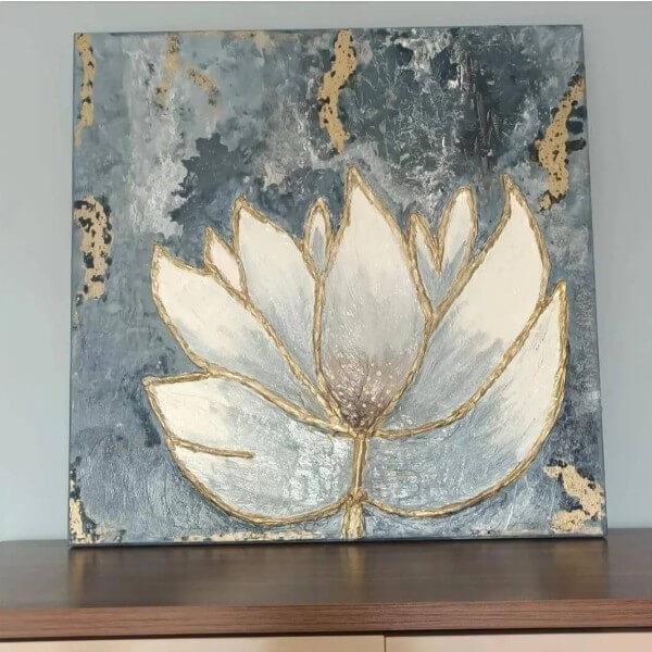Manolyam El Yapımı Boyutlu Manolya Tablo 70x70 cm 