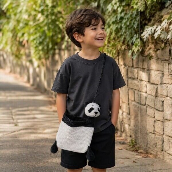 PANDA FİGÜRLÜ ÇANTA
