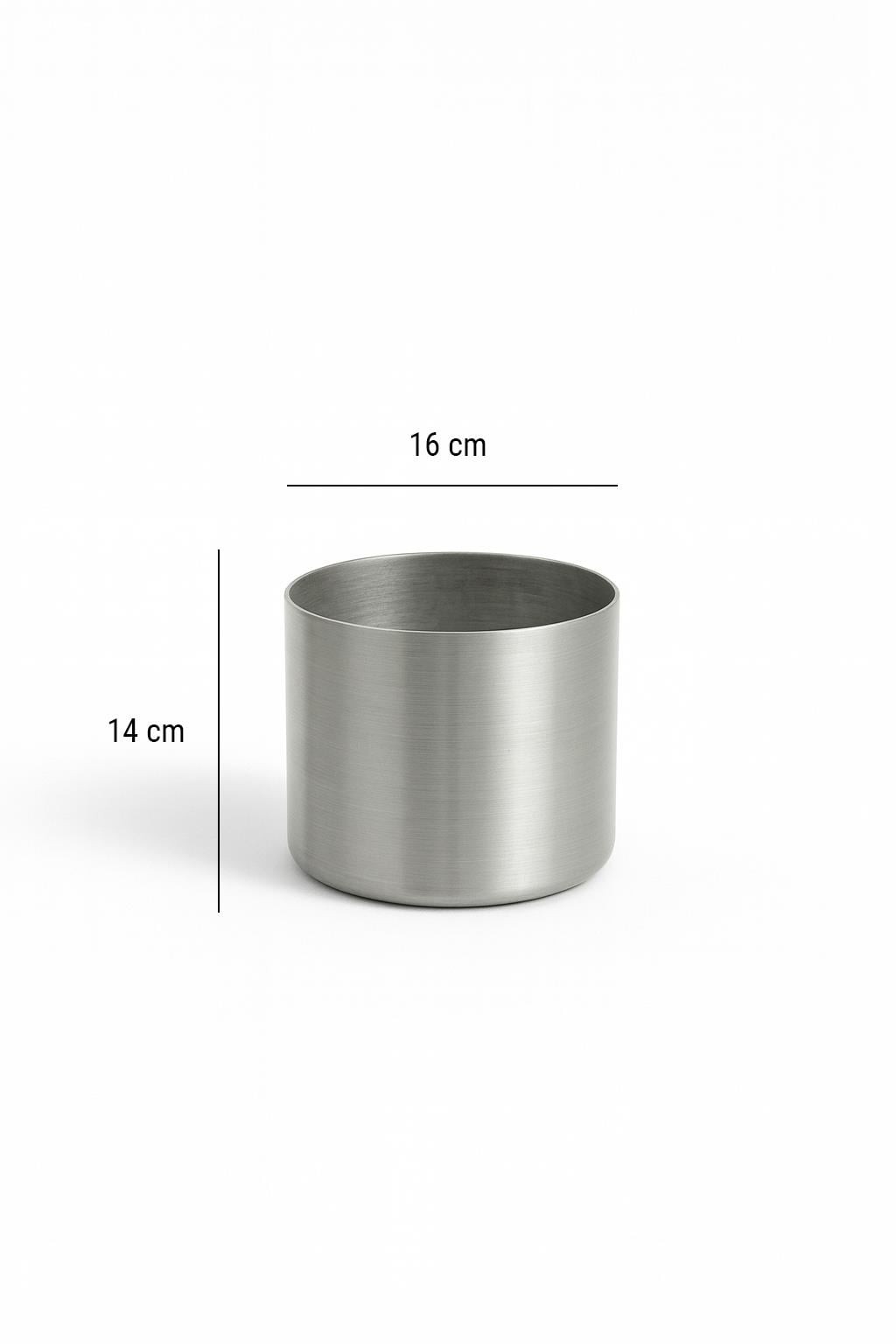 Metal Silindir Saksı 