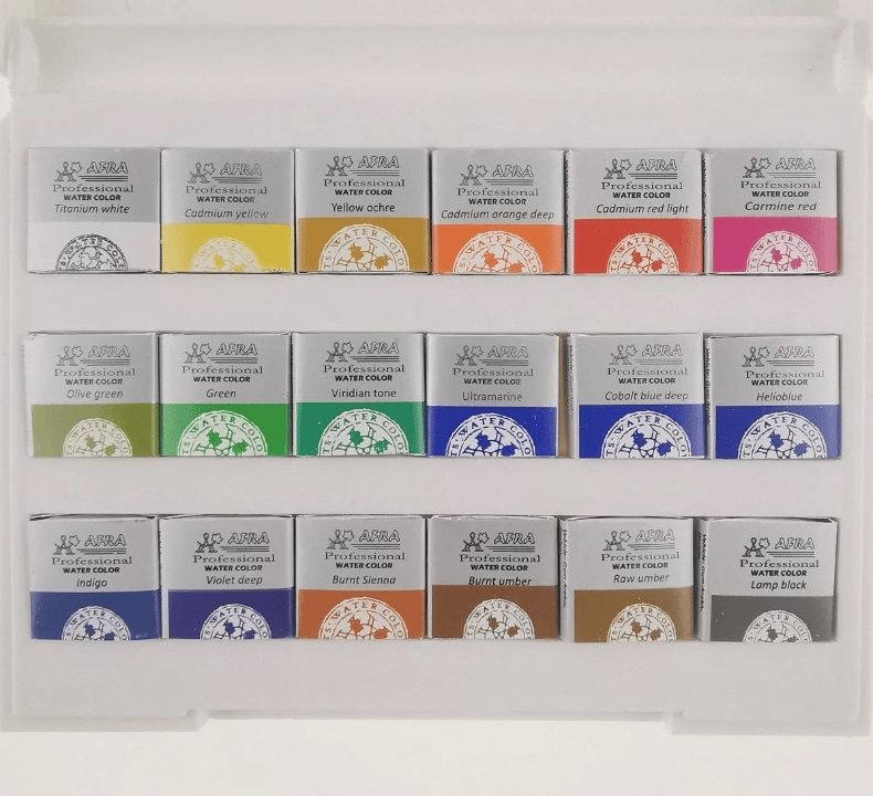 Afra Artists Water Colours Sulu Boya Tablet Seti 12'li