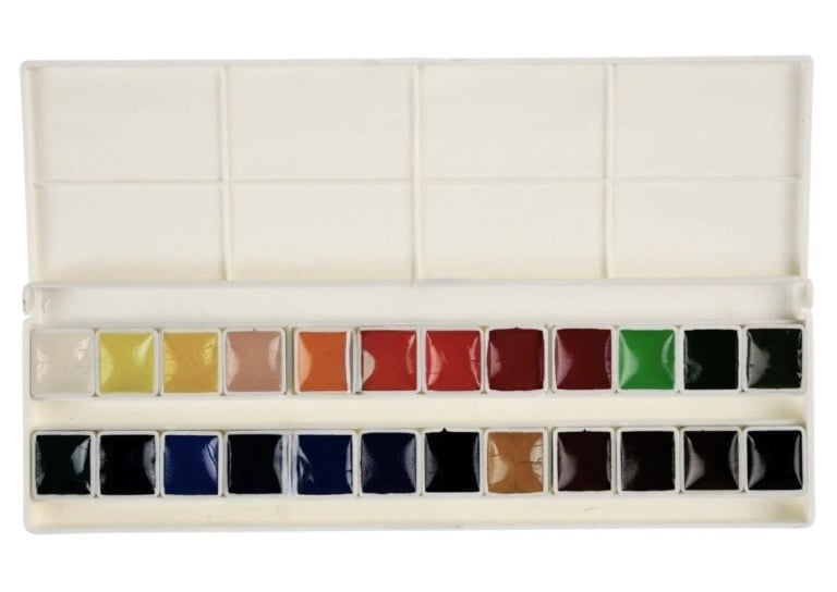 Afra Artists Water Colours Sulu Boya Tablet Seti 24'lü Student Set