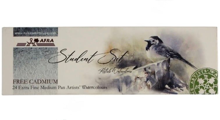 Afra Artists Water Colours Sulu Boya Tablet Seti 24'lü Student Set