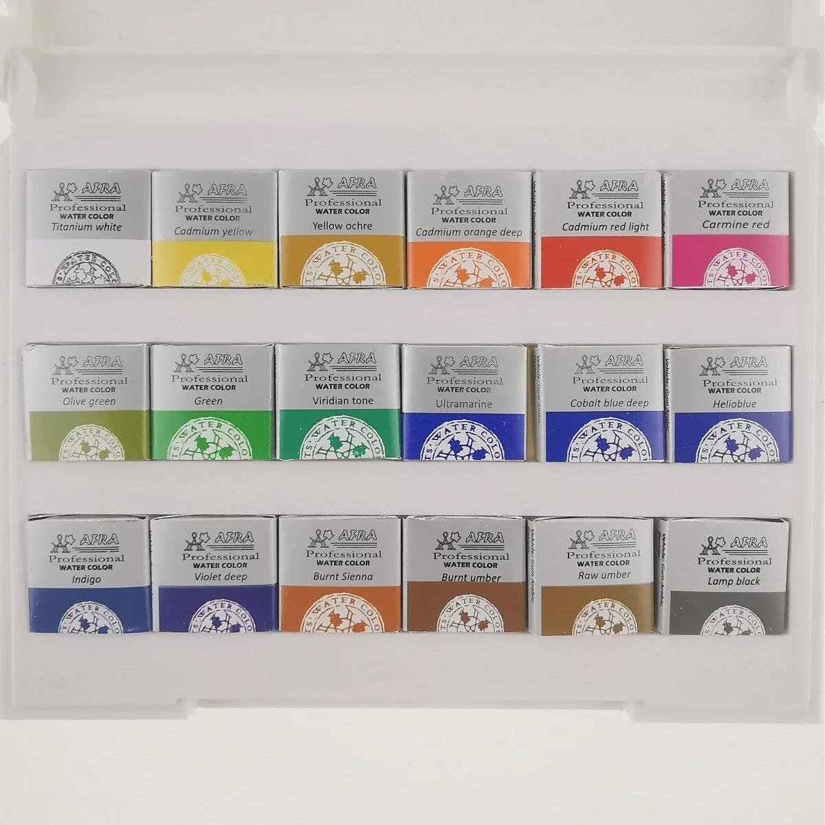 Afra Sulu Boya Tablet Seti 18'li