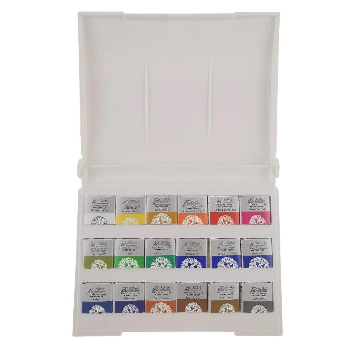 Afra Sulu Boya Tablet Seti 18'li