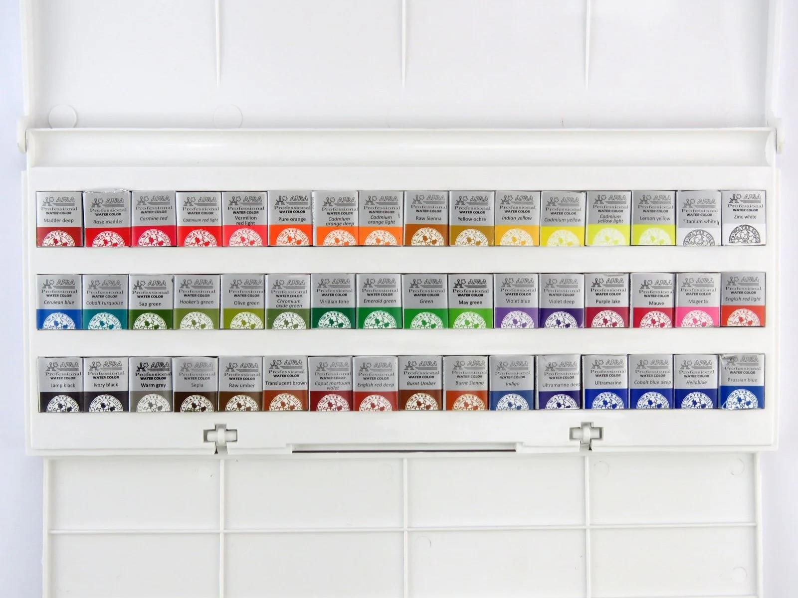 Afra Sulu Boya Tablet Seti 48 'li