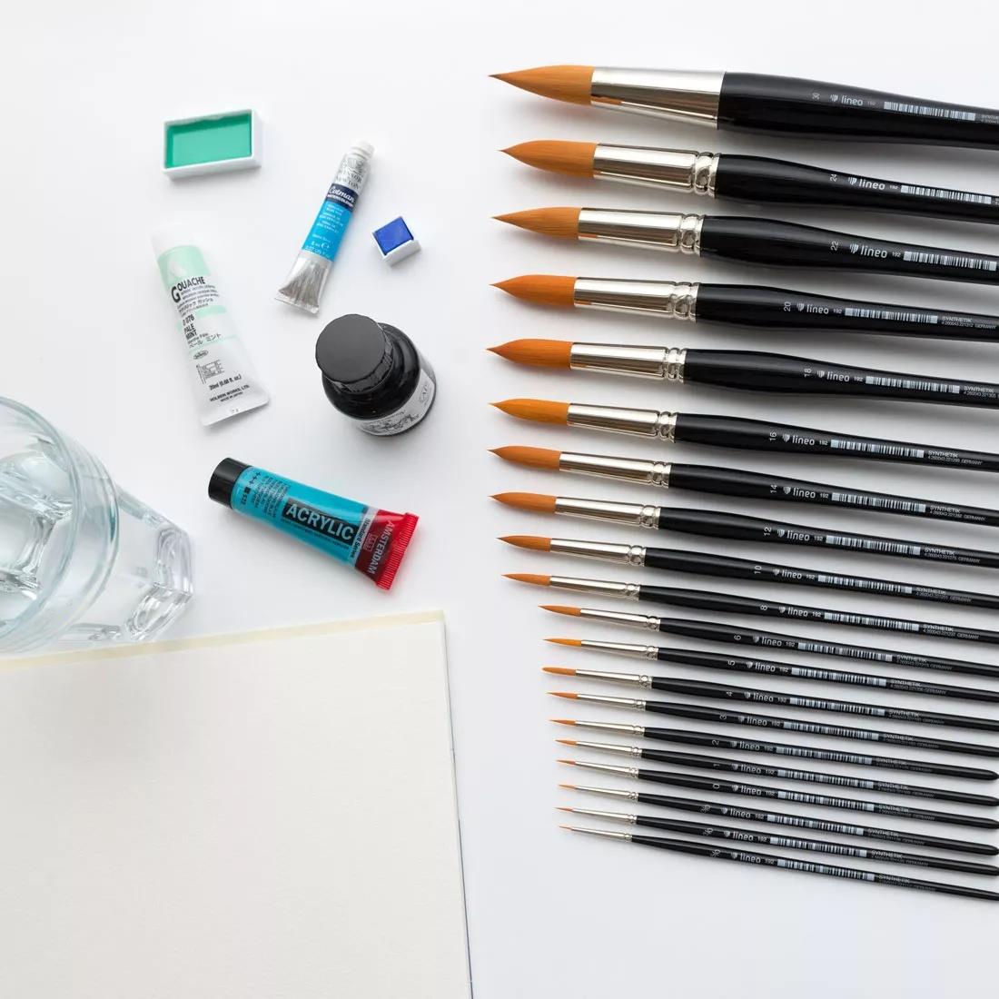 Lineo 192 Seri Sentetik Suluboya Fırçası