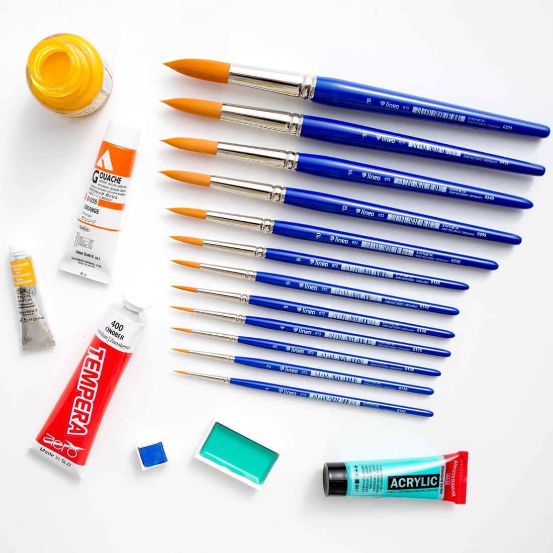 Lineo 672 Seri Sentetik Suluboya Fırçası