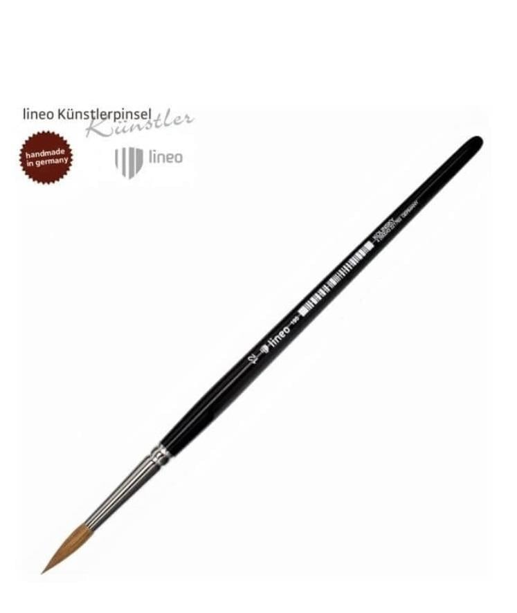 Lineo Seri 195 Samur Kılı Yuvarlak Tezhip Ve Sulu Boya Fırçası