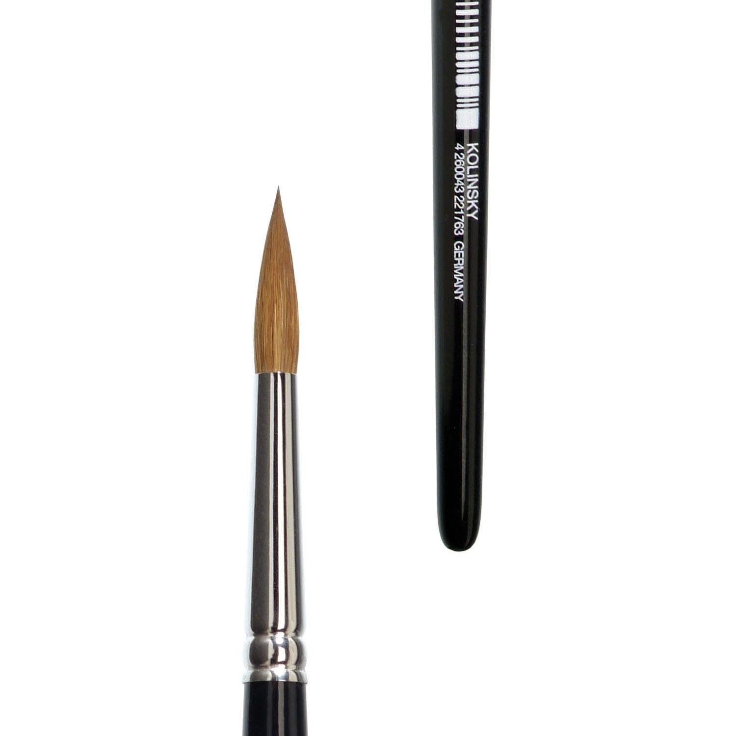 Lineo Seri 195 Samur Kılı Yuvarlak Tezhip Ve Sulu Boya Fırçası