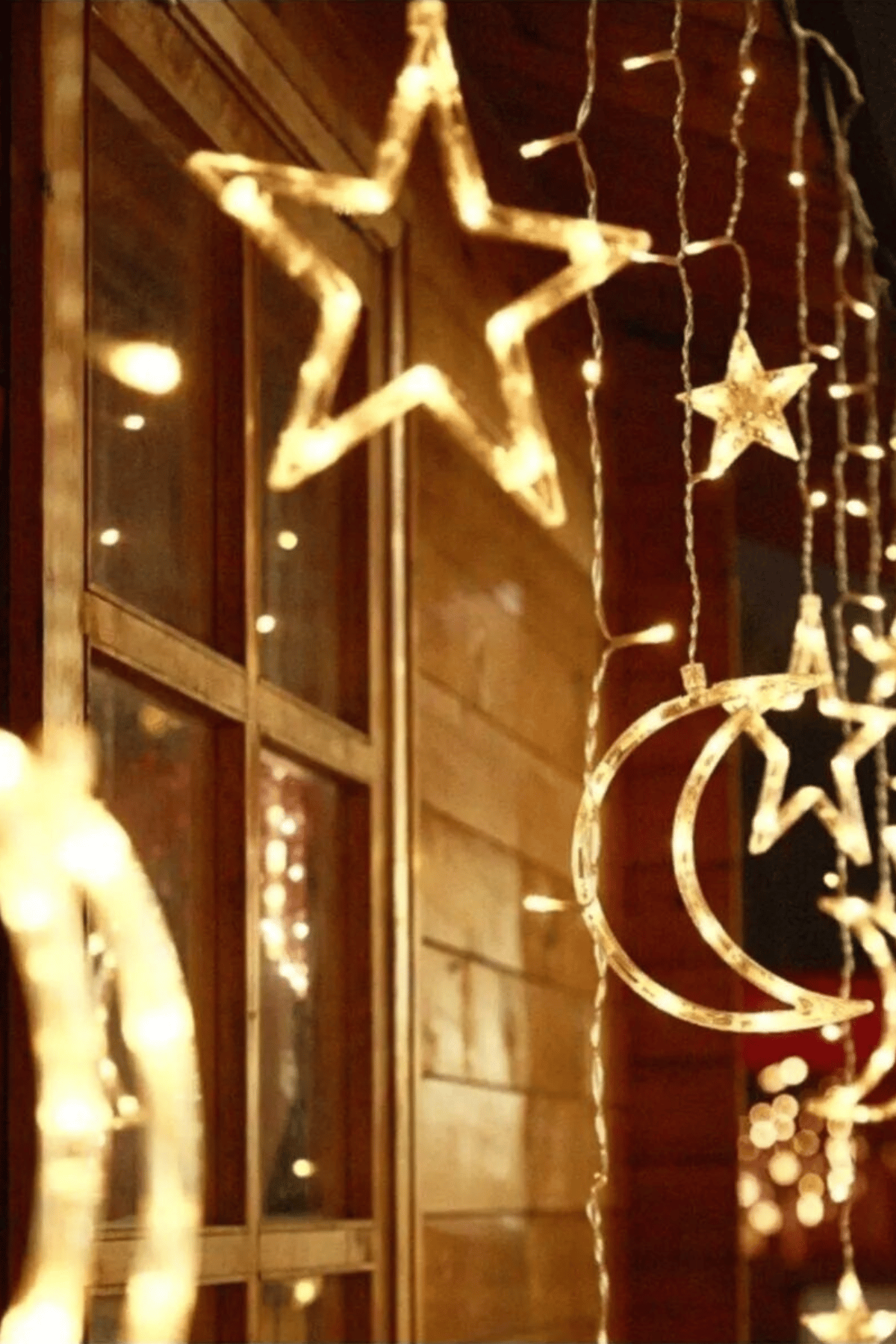 Ay Yıldızlı Ramazan Led Perde Işık