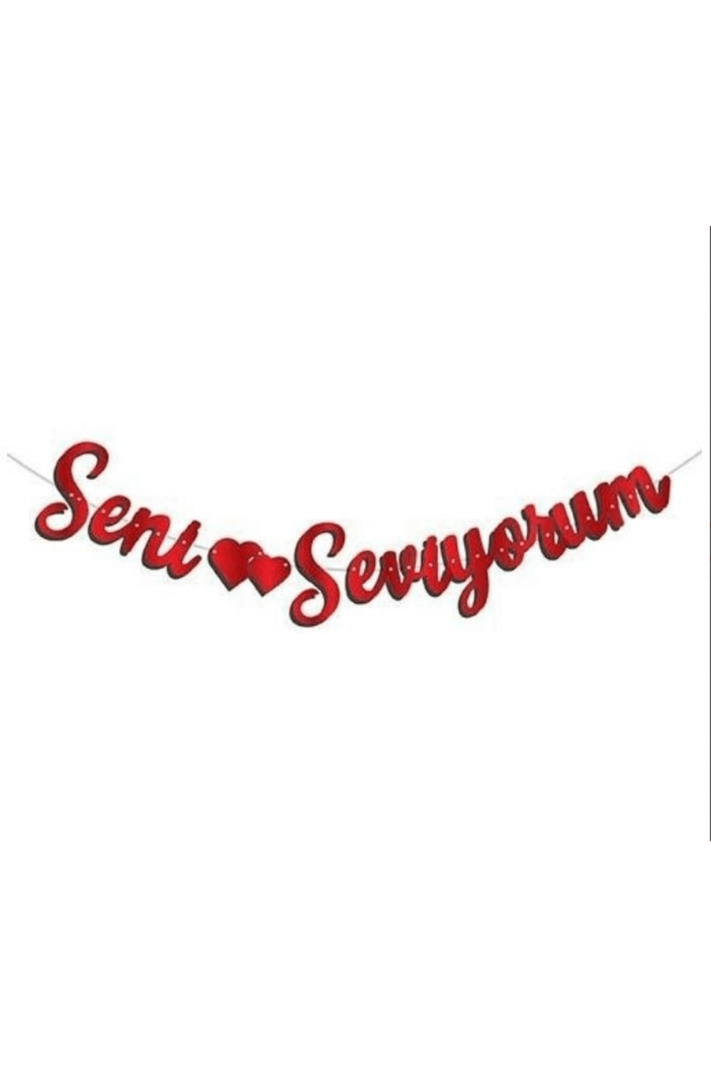Banner Kırmızı Senı Seviyorum