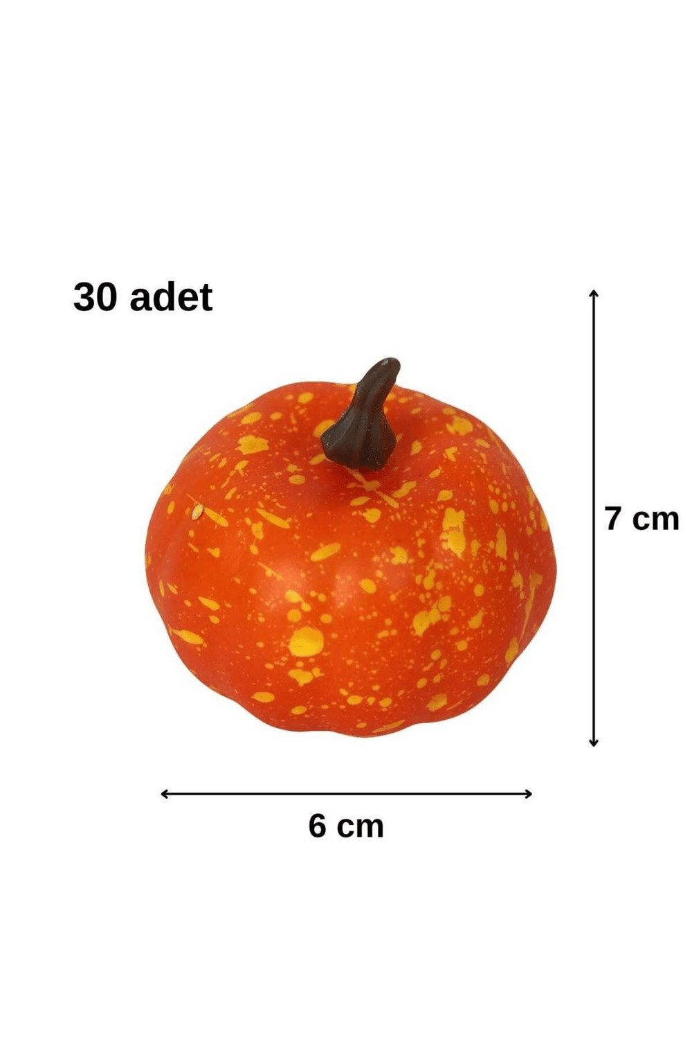 Halloween Balkabağı Figür 6 cm 30 Lu