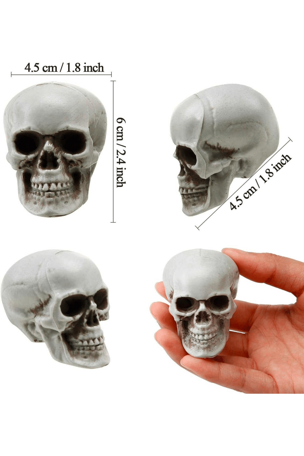 Halloween Kurukafa Figür Beyaz