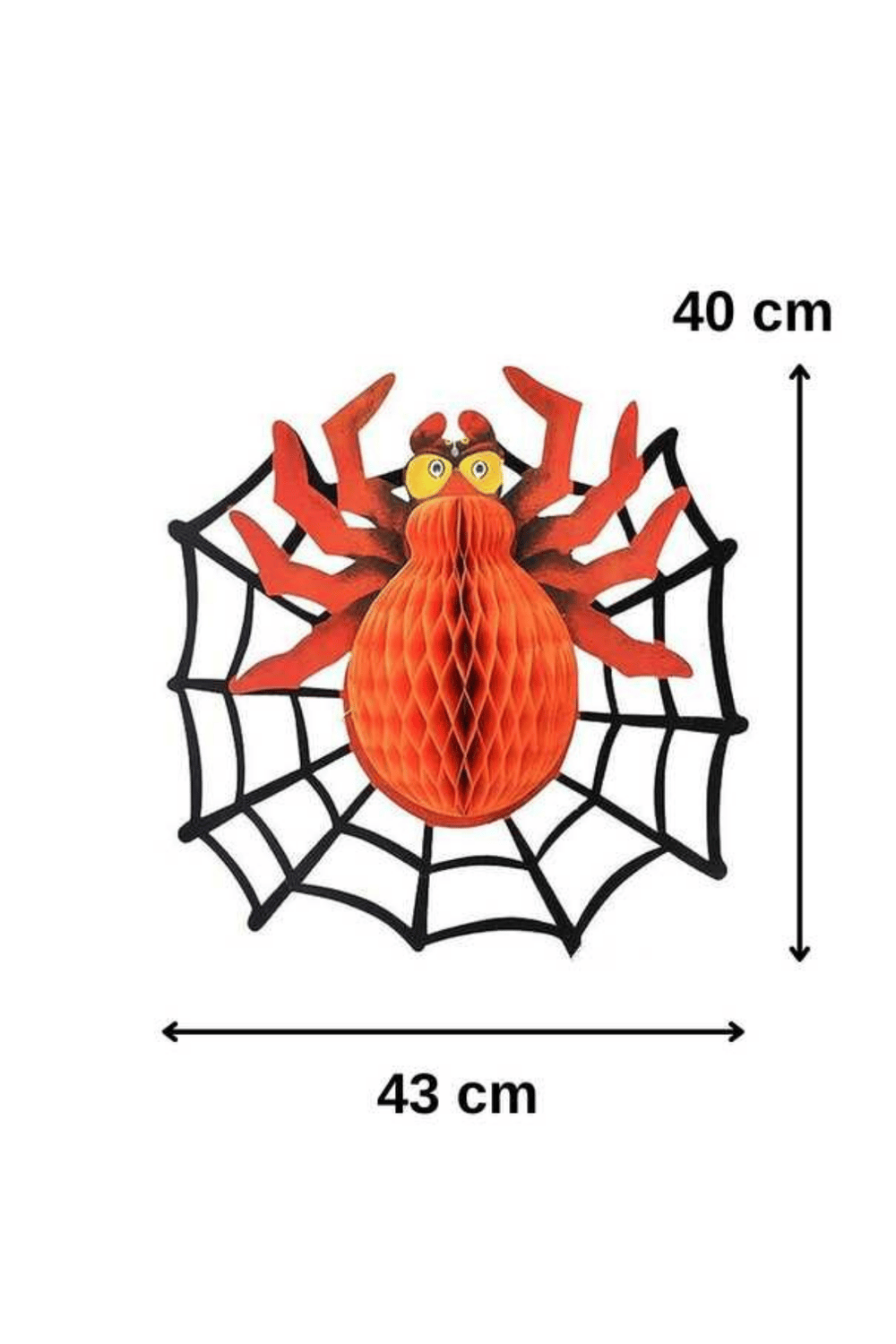 Halloween Örümcek Kağıt Petek Süs